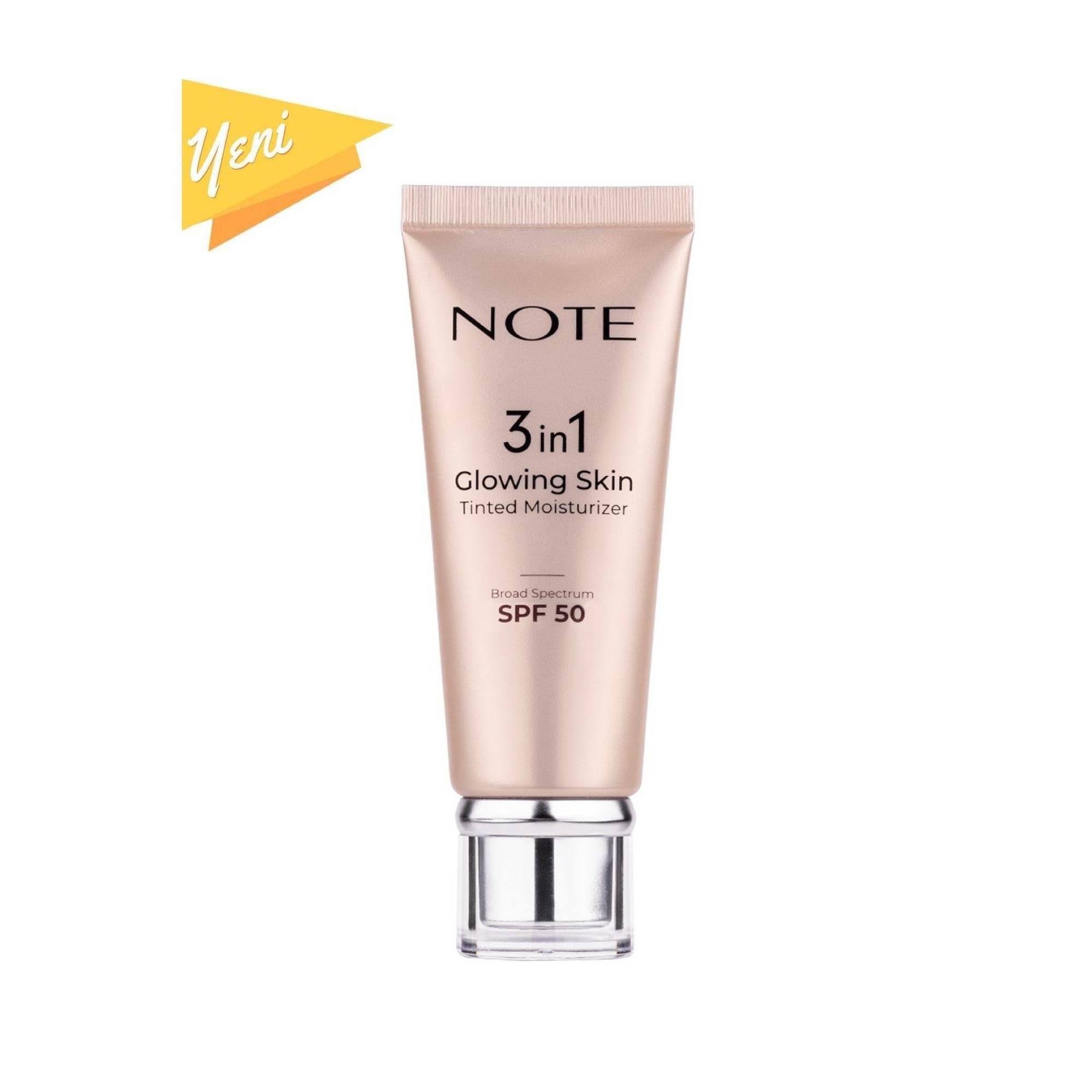 Note 3 in 1 Glowing Skin Tinted Moisturizer 10 Spf +50 Aydınlatıcı Krem