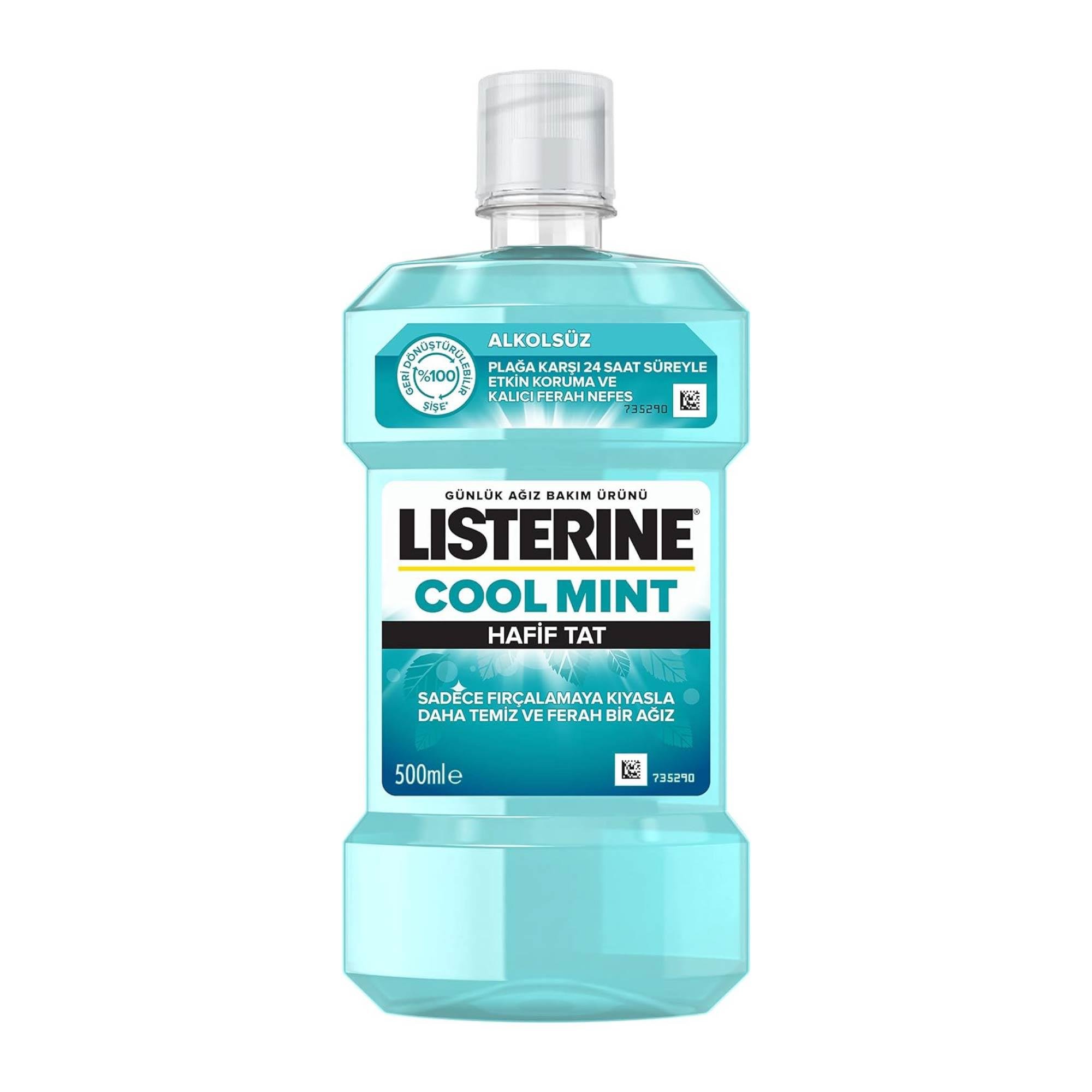 Listerine Ağız Bakım Suyu Cool Mint Hafif Tat 500 ml.