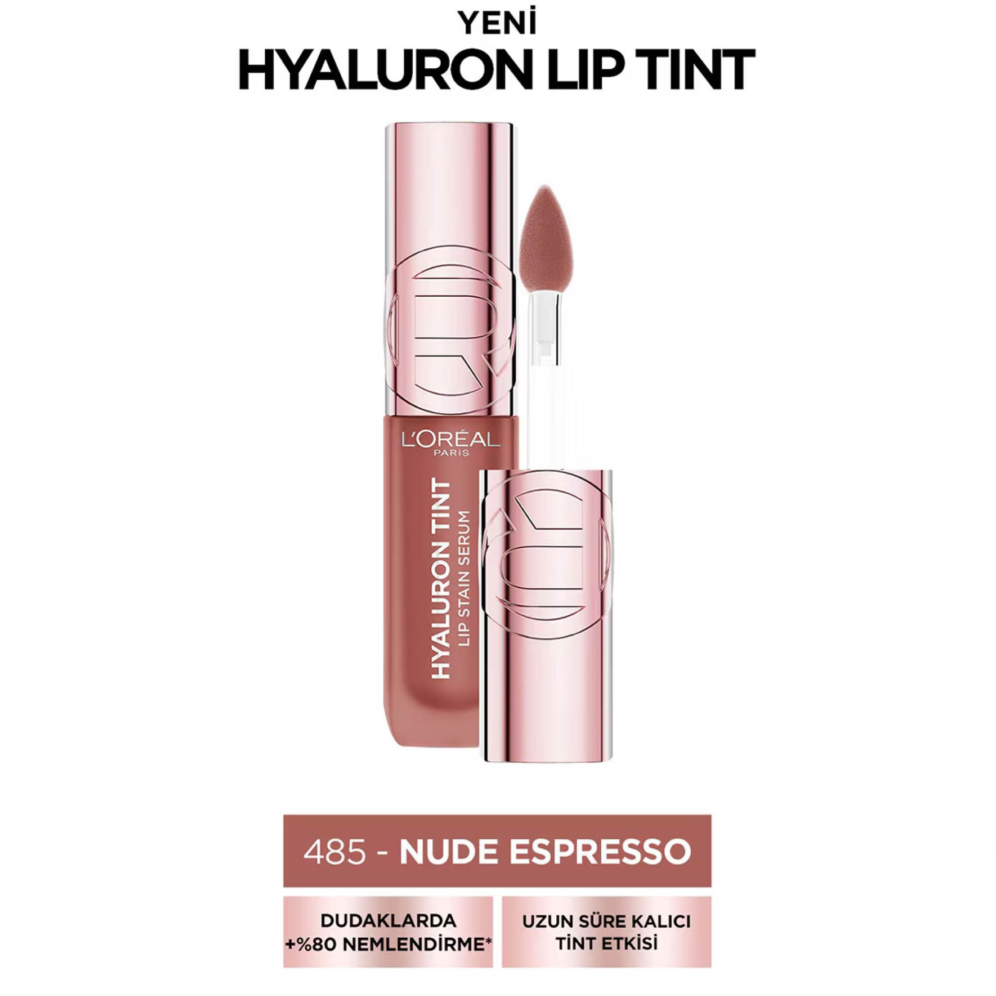 Loreal Paris Hyaluron Lip Tint 485 Nude Espresso