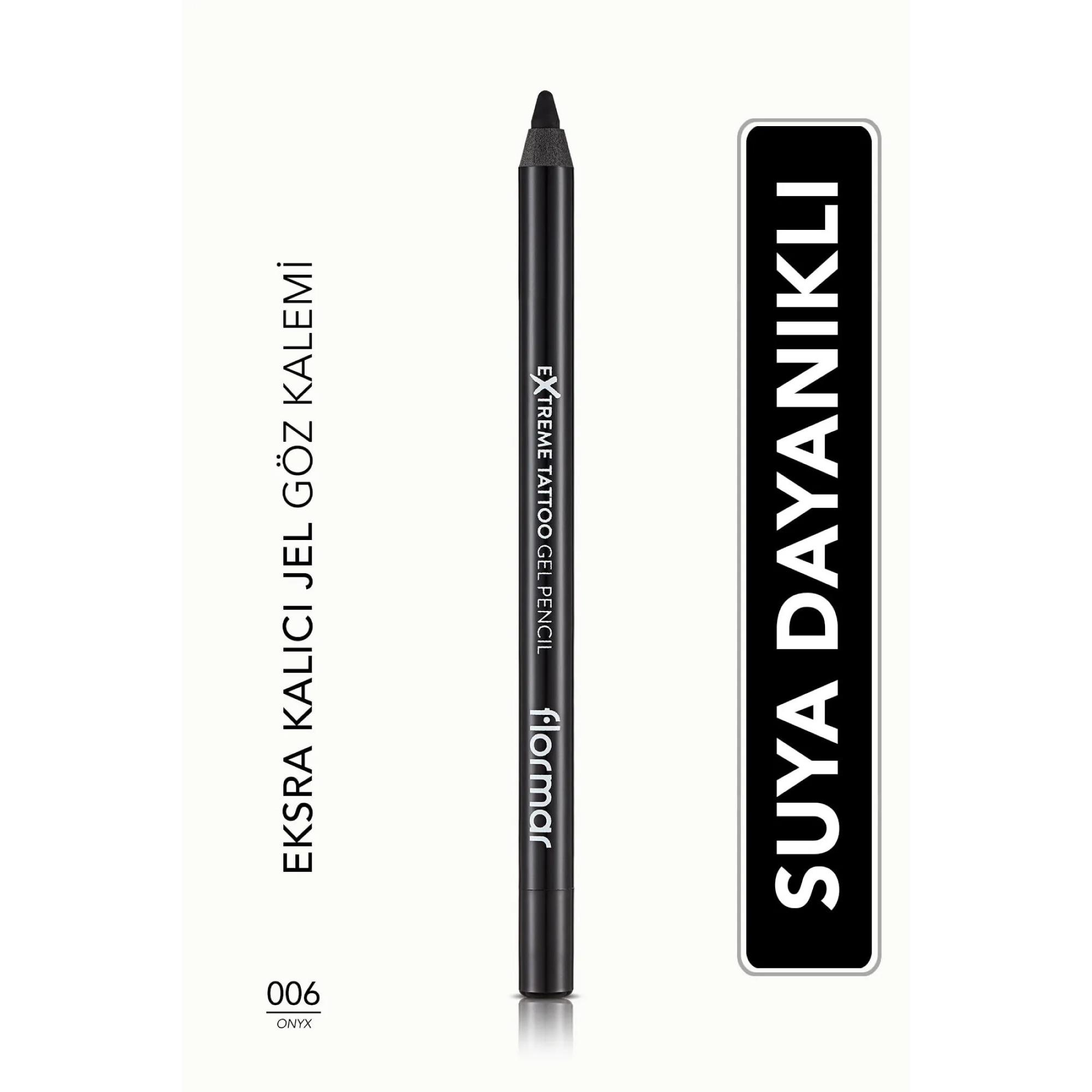 Flormar Extreme Tattoo Gel Pencil Göz Kalemi  06 Onyx