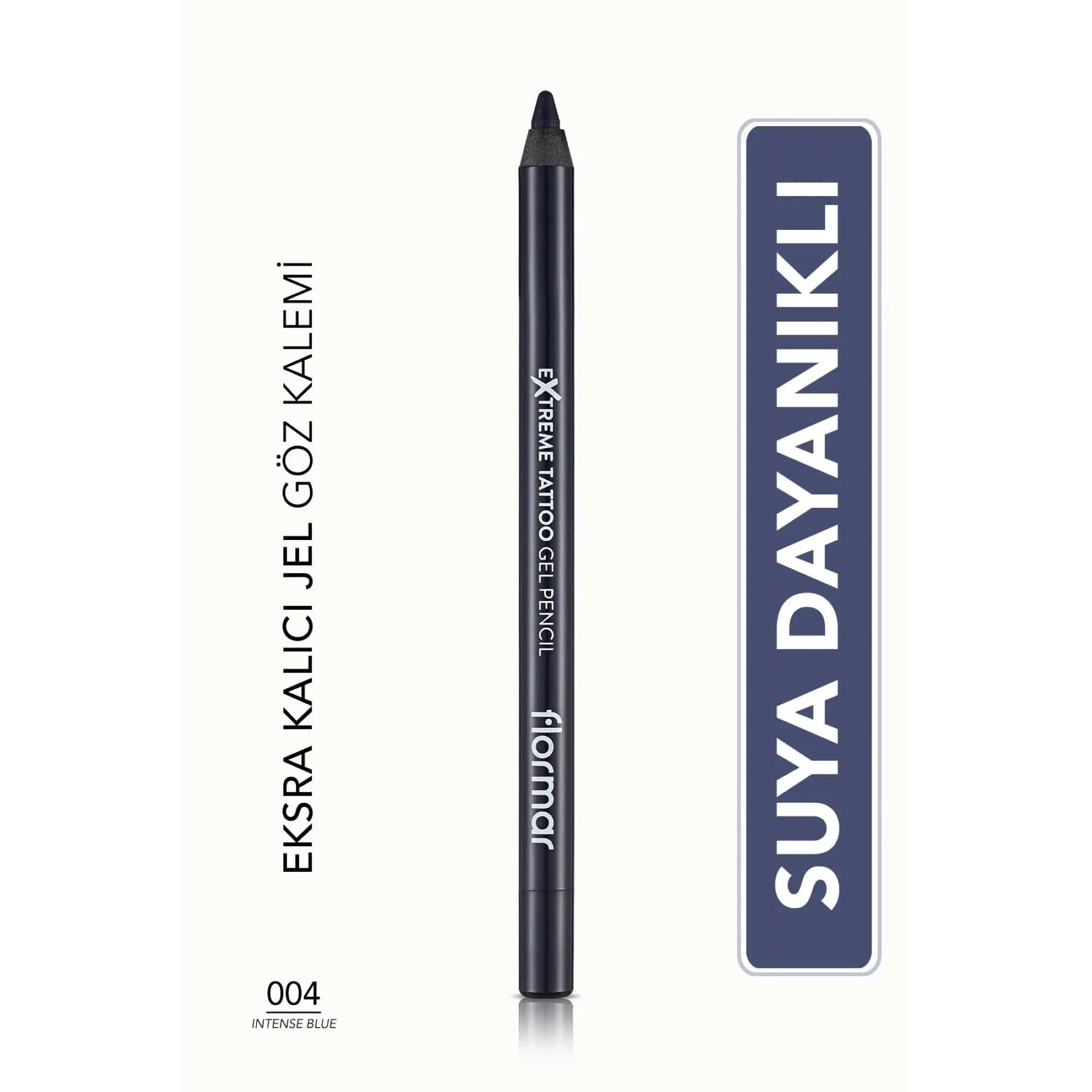 Flormar Extreme Tattoo Gel Pencil Göz Kalemi  04 Intense Blue 