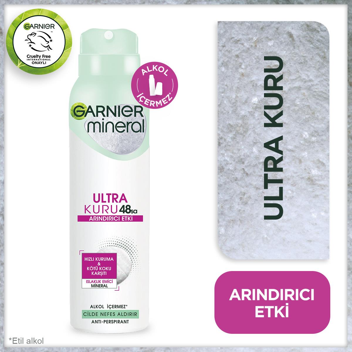Garnier Deodorant Mineral Ultra Kuru Kadın  150 ml