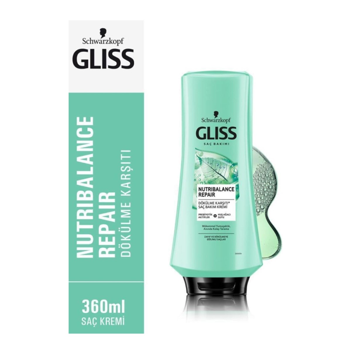 Gliss Saç Kremi Nutribalance Repair Dökülme Karşıtı 360ml