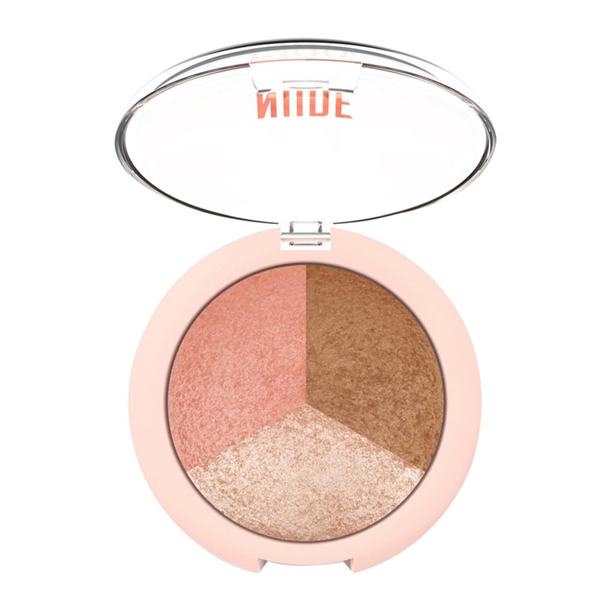 Golden Rose Nude Look Baked Trio Face Powder Blusher&Bronzer&Highlighter