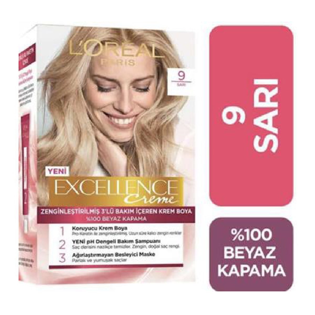 Loreal Paris Excellence Creme Set Boya Sarı 9