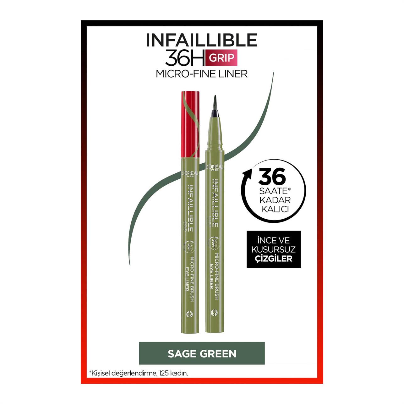 Loreal Paris Infaillible Micro Fine Brush Eyeliner 05 Sage Green 