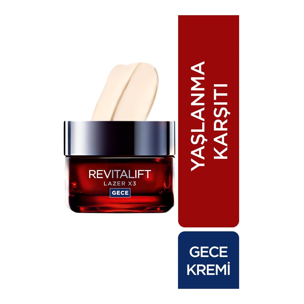 Loreal Paris Revitalift Lazer x3 Yaşlanma Karşıtı Gece Kremi 50 Ml.