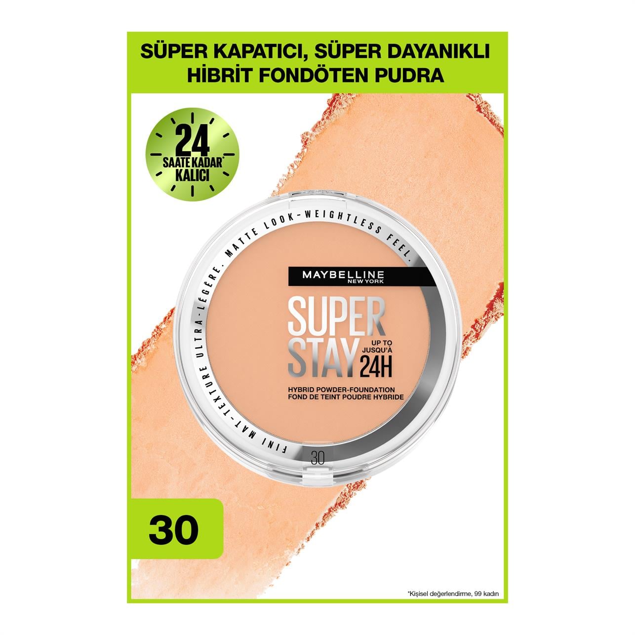 Maybelline New York Super Stay Hibrit Pudra-Fondöten 30