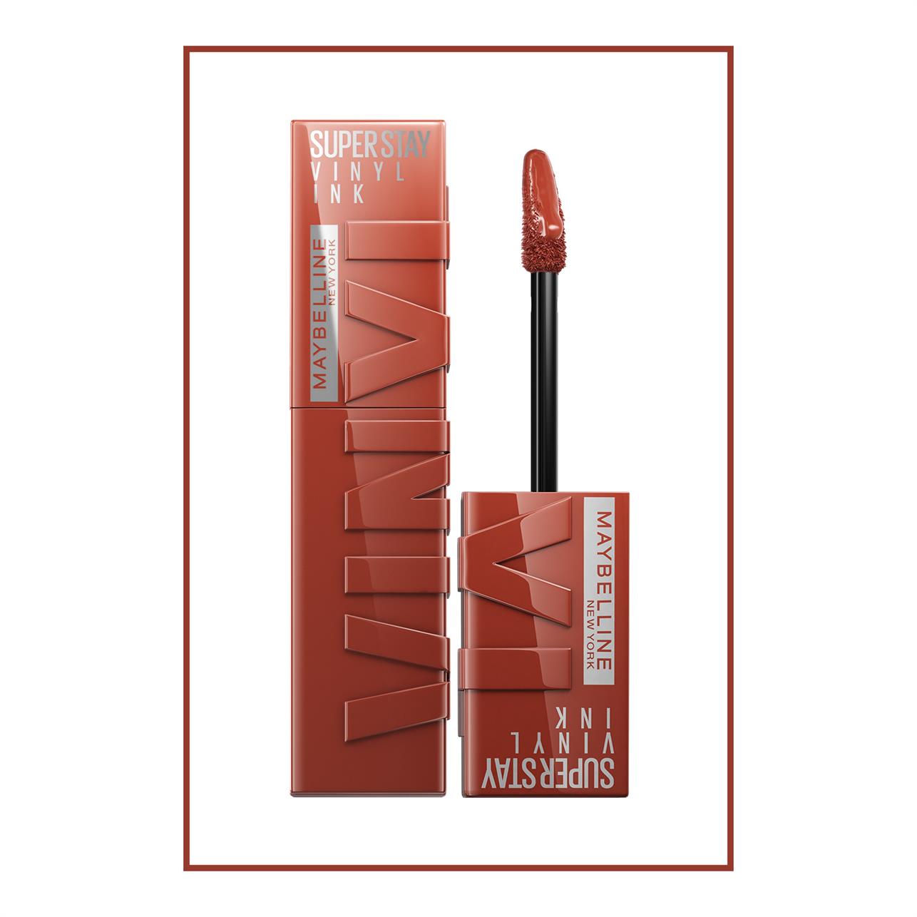 Maybelline New York Super Stay Vinyl Ink Uzun Süre Kalıcı Likit Parlak Ruj No:130 Extra