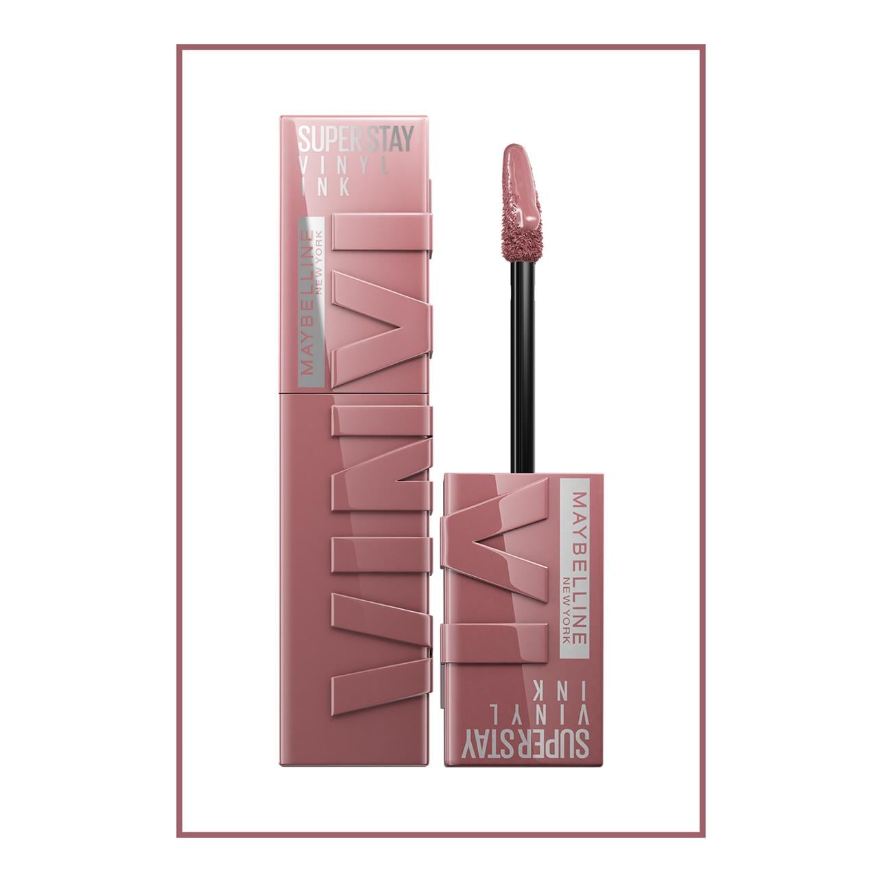 Maybelline New York Super Stay Vinyl Ink Uzun Süre Kalıcı Likit Parlak Ruj No:110 Awestruck