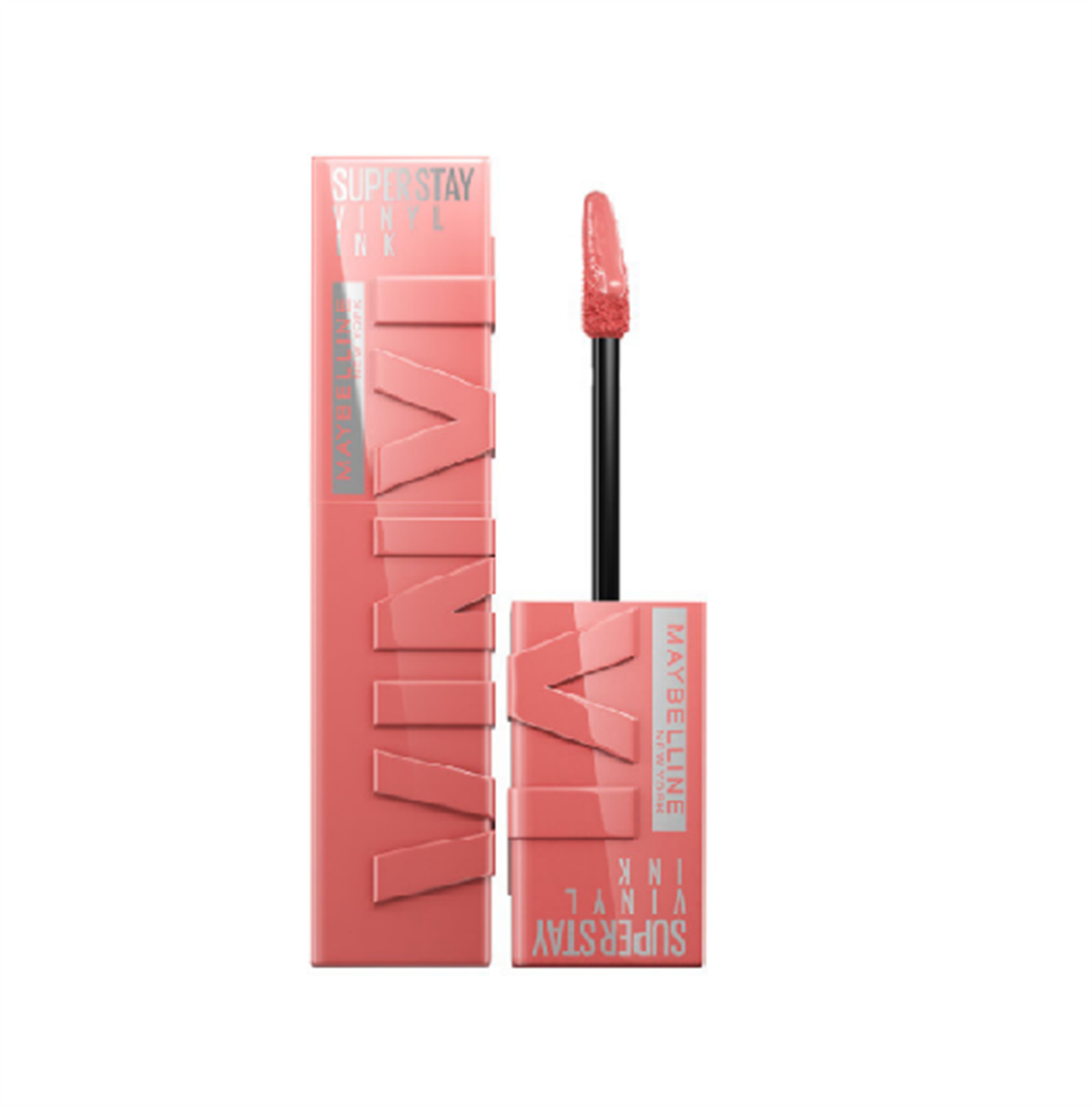 Maybelline New York Super Stay Vinyl Ink Uzun Süre Kalıcı Likit Parlak Ruj No:100 Charmed