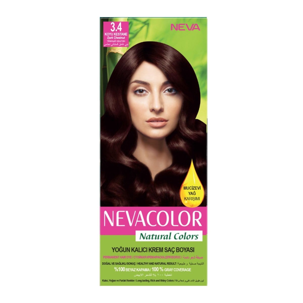 Nevacolor Natural Colors Set Boya Koyu Kestane 3.4 