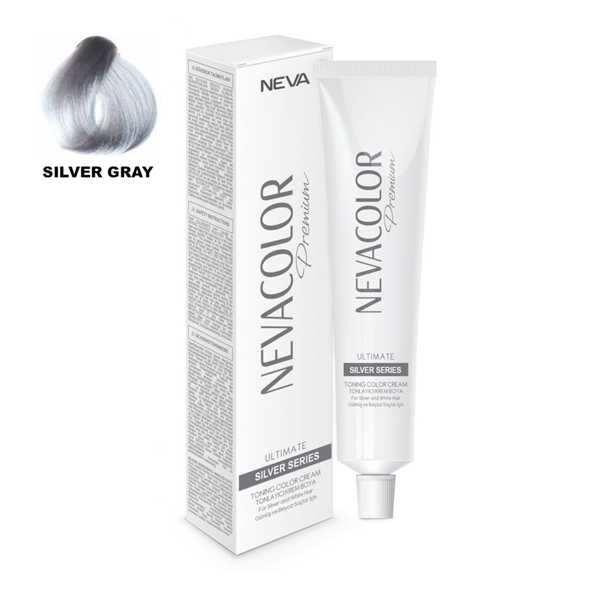 Nevacolor Tüp Boya Gümüş Gri