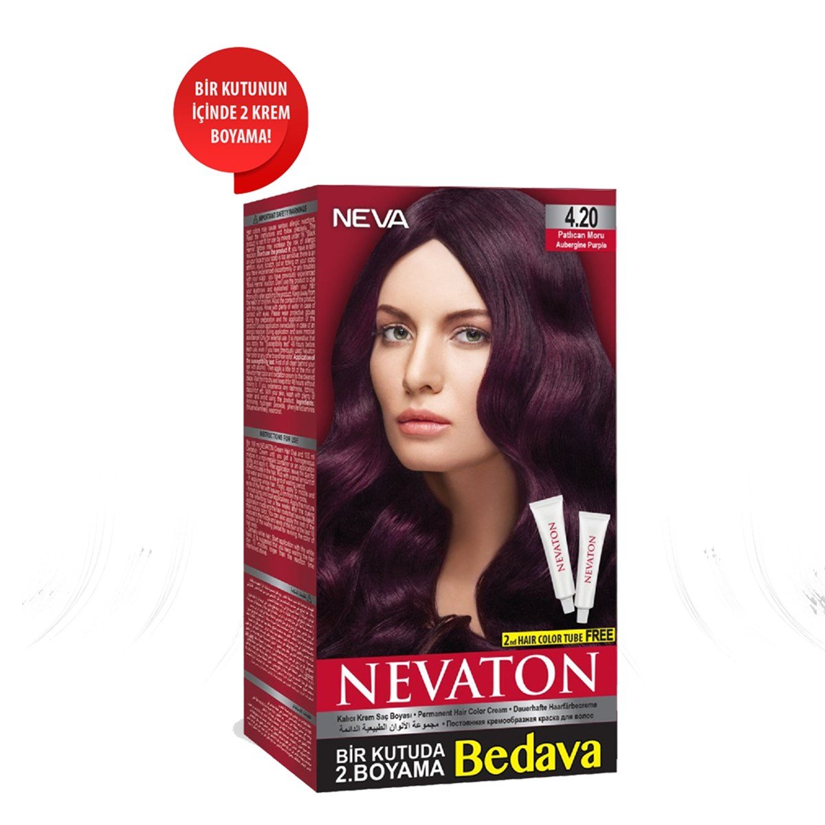 Nevaton Set Boya Patlıcan Moru 4.20