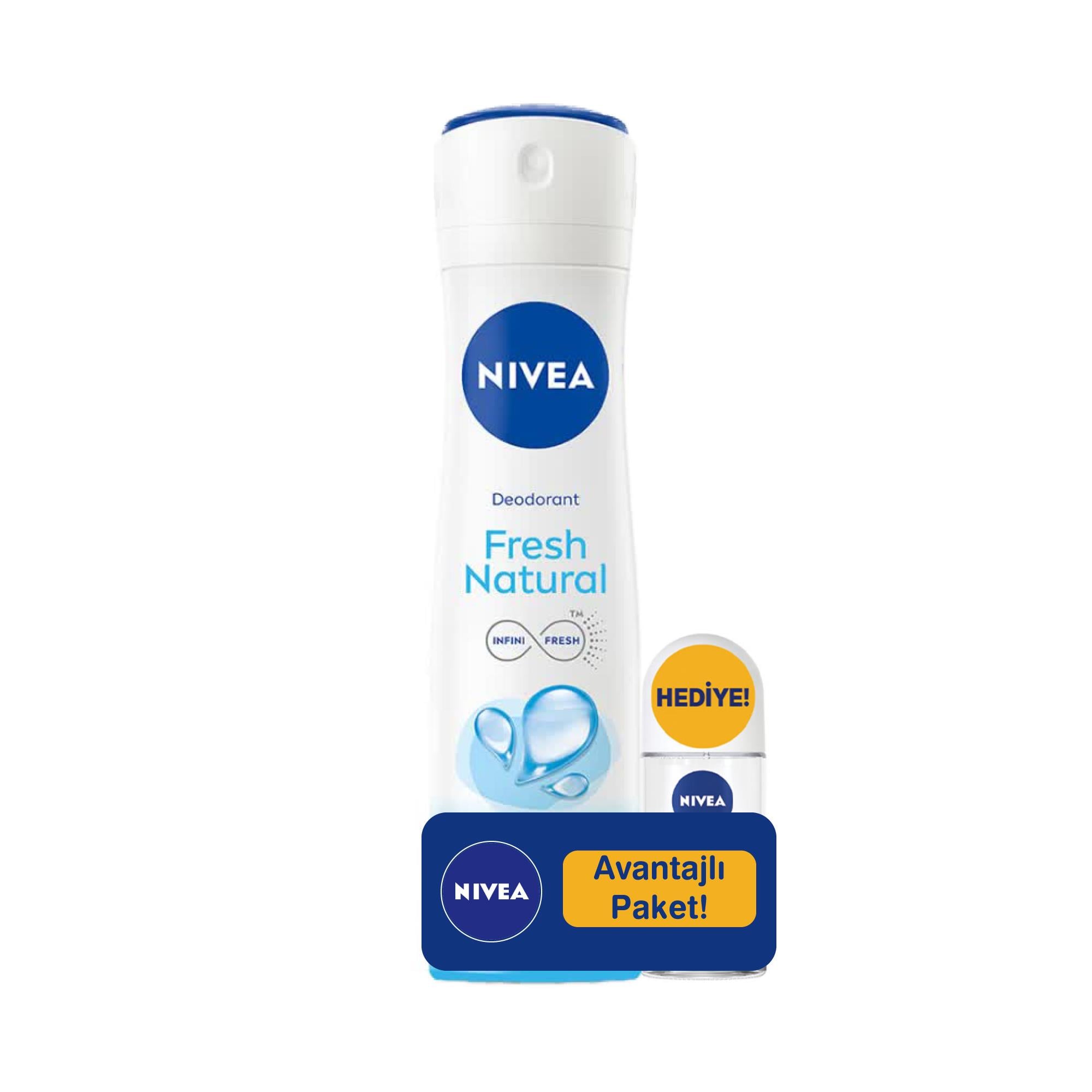 Nivea Deodorant Fresh Natural 150 ml. + Nivea Roll-On Fresh Natural 25 ml.