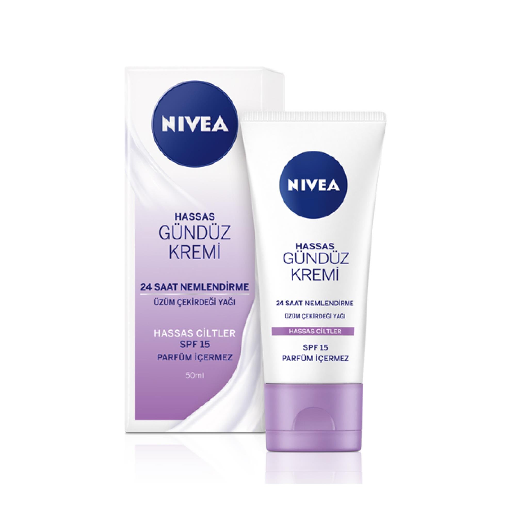 Nivea Hassas Gündüz Kremi Nemlendirme Spf 15 50ml