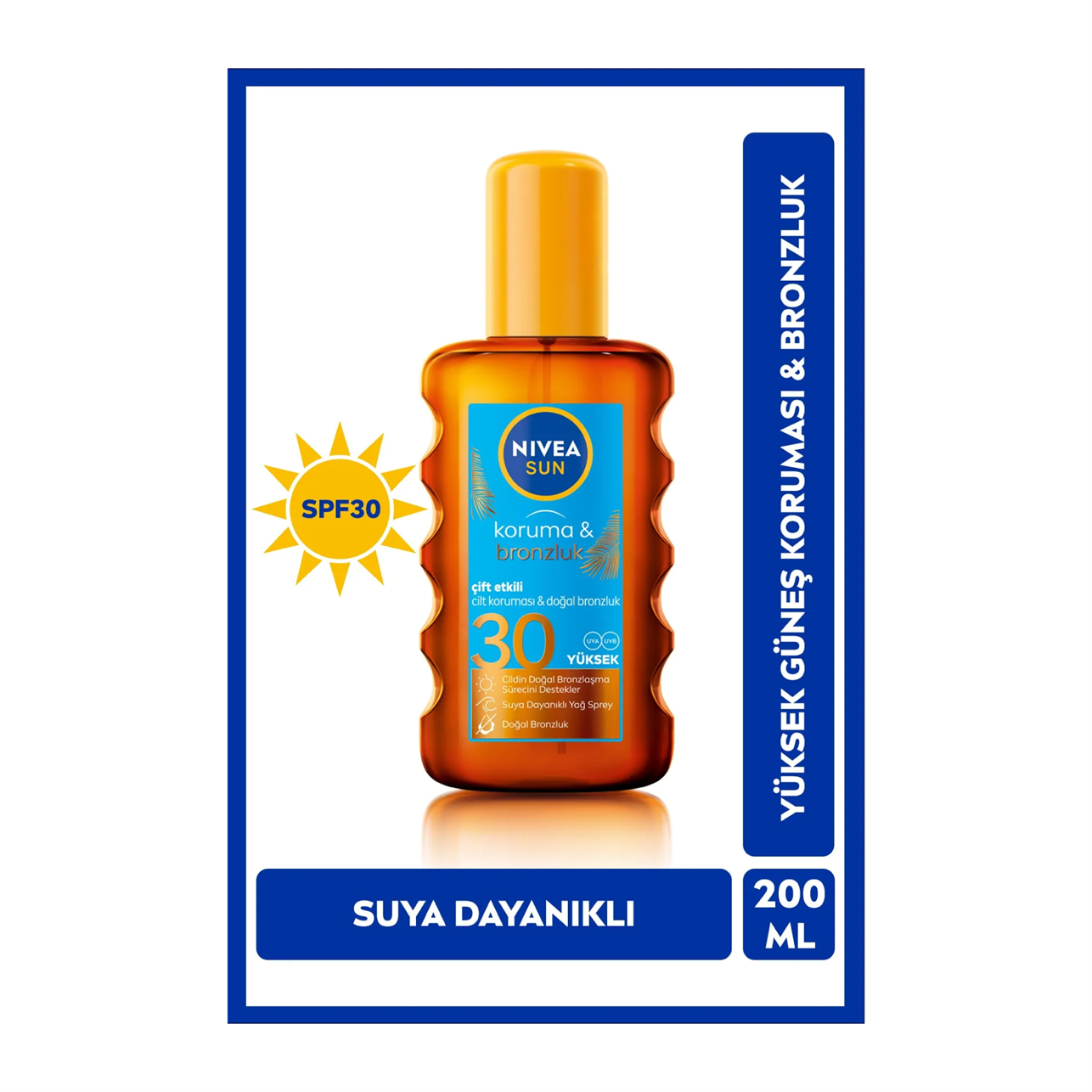 Nivea Sun Güneş Koruyucu ve Bronzlaştırıcı Güneş Yağı Spf 30+ 200 ml