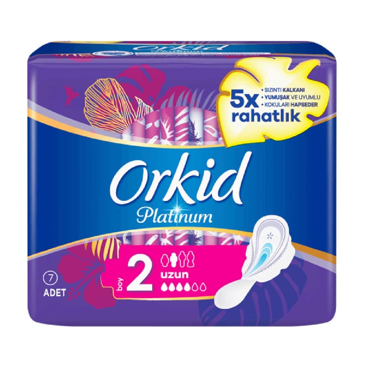 Orkid Platinum Hijyenik Ped Ultra Uzun 7'li / 2 Boy
