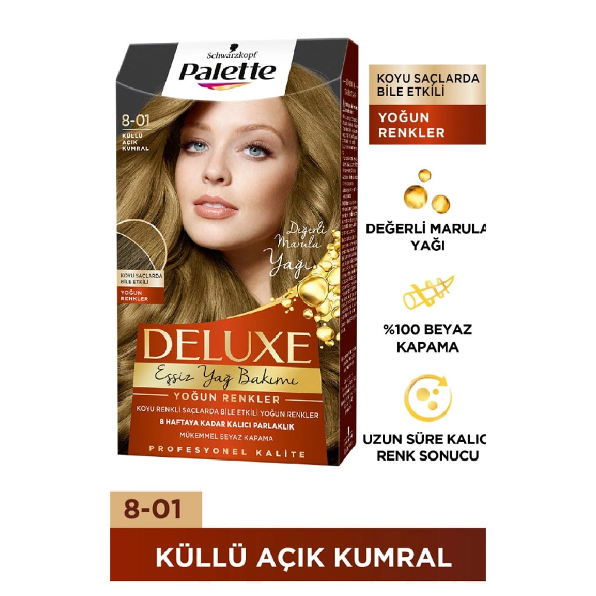 Palette Deluxe Set Boya Küllü Açık Kumral 8-01