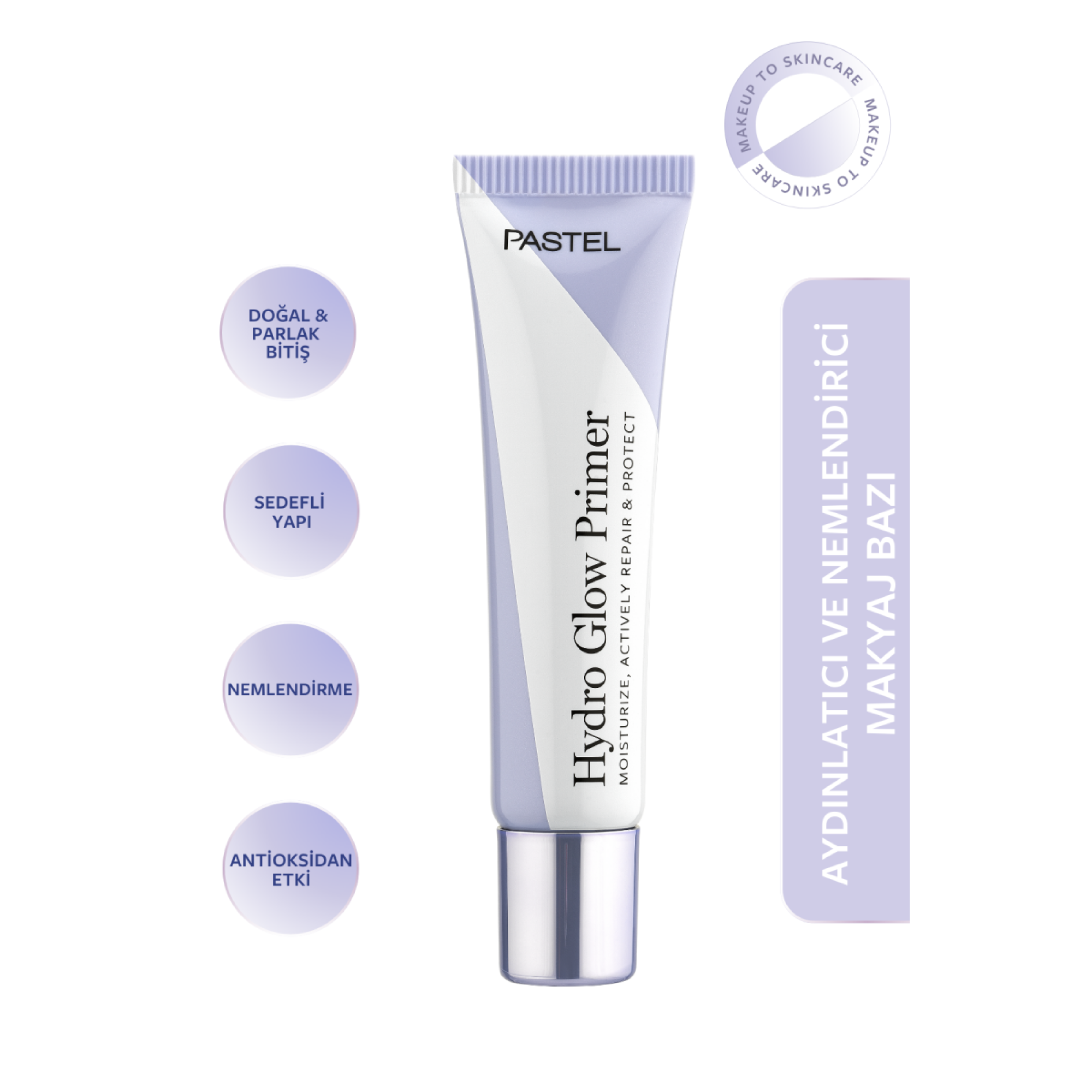 Pastel Hydro Glow Primer Makyaj Bazı Aydınlatıcı ve Nemlendirici 30 ml