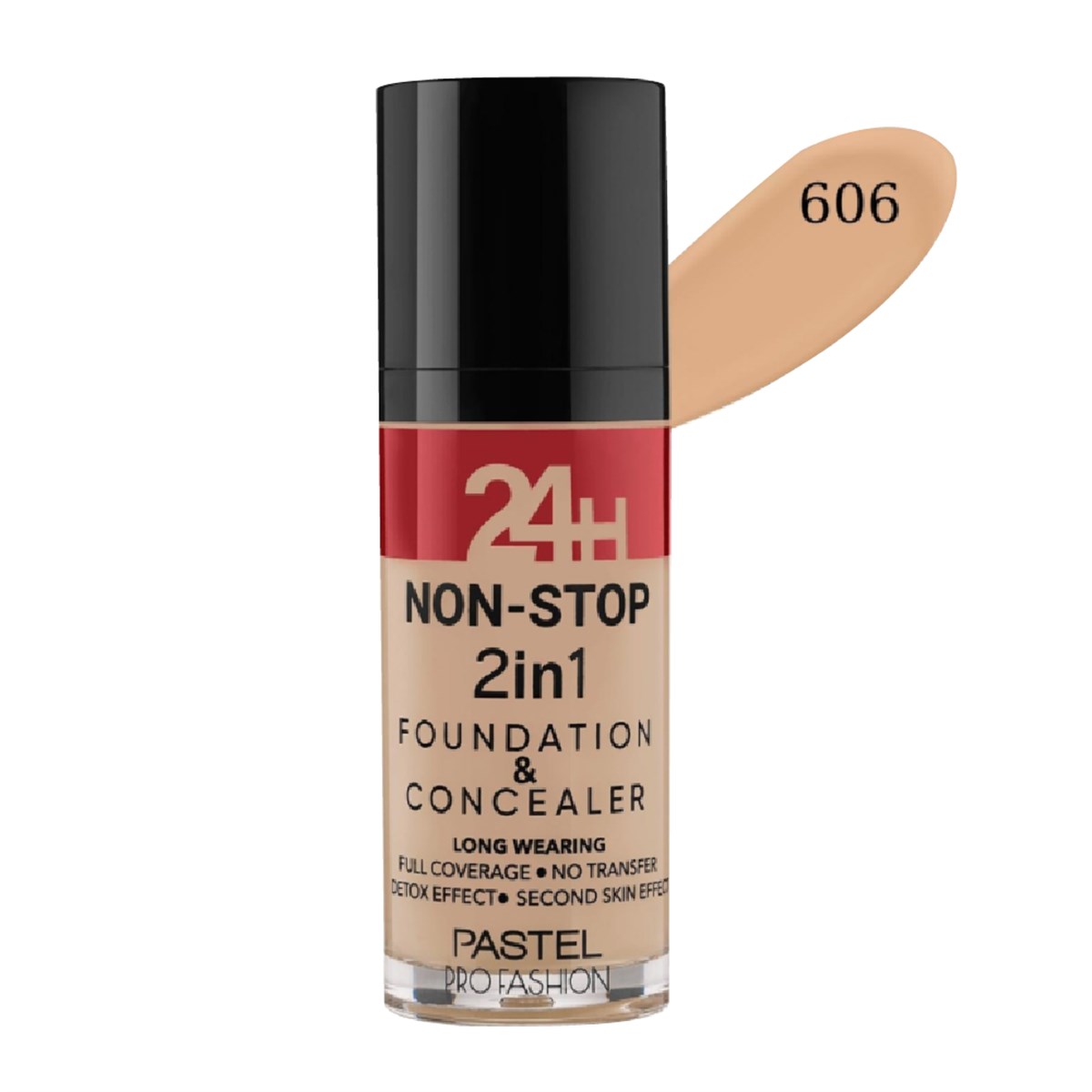 Pastel Profashion 24H Non-Stop 2in1 Fondöten & Kapatıcı Warm No:606