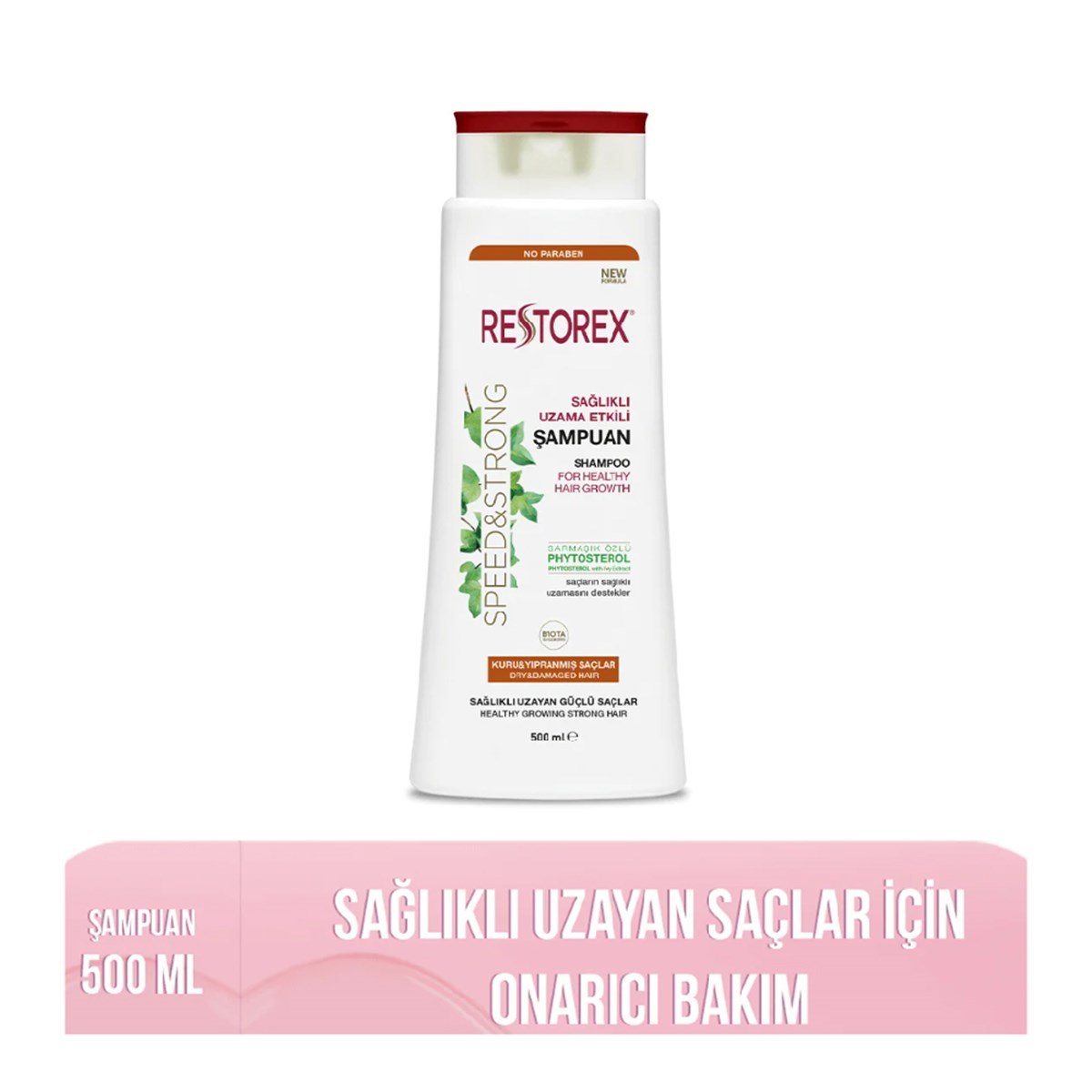 Restorex Şampuan Sağlıklı Uzama Etkili Kuru ve Yıpranmış Saçlar 500ml
