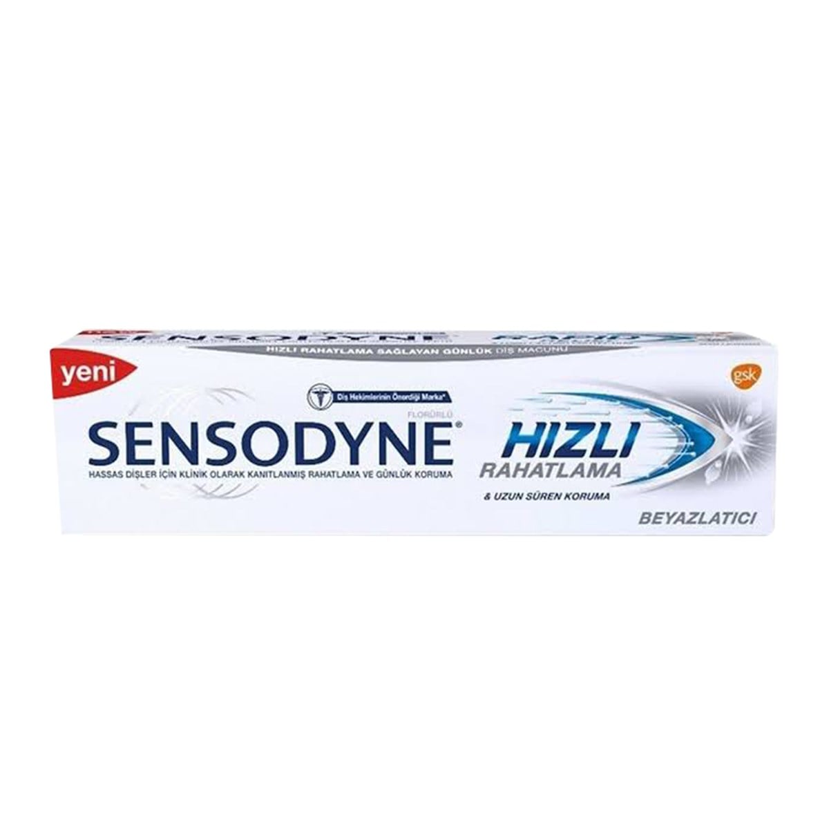 Sensodyne Hızlı Rahatlama Beyazlatıcı Diş Macunu 75ml + Sensodyne Çok Yönlü Koruma Diş Fırçası