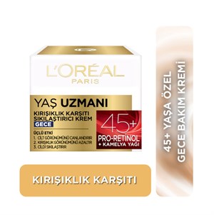 Loreal Paris Yaş Uzmanı Kırışıklık Karşıtı Nemlendirici Krem Gece 45 Yaş	
