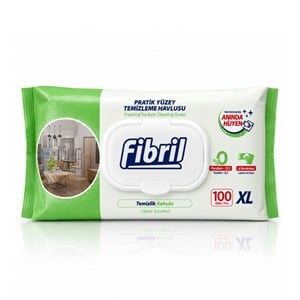 Fibril Pratik Yüzey Temizleme Havlusu Temizlik Kokulu 100'lü