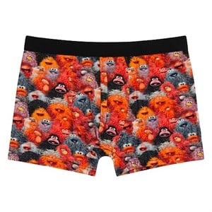 Berrak Erkek Sevimli Canavar Desenli Boxer 4431 3XLarge