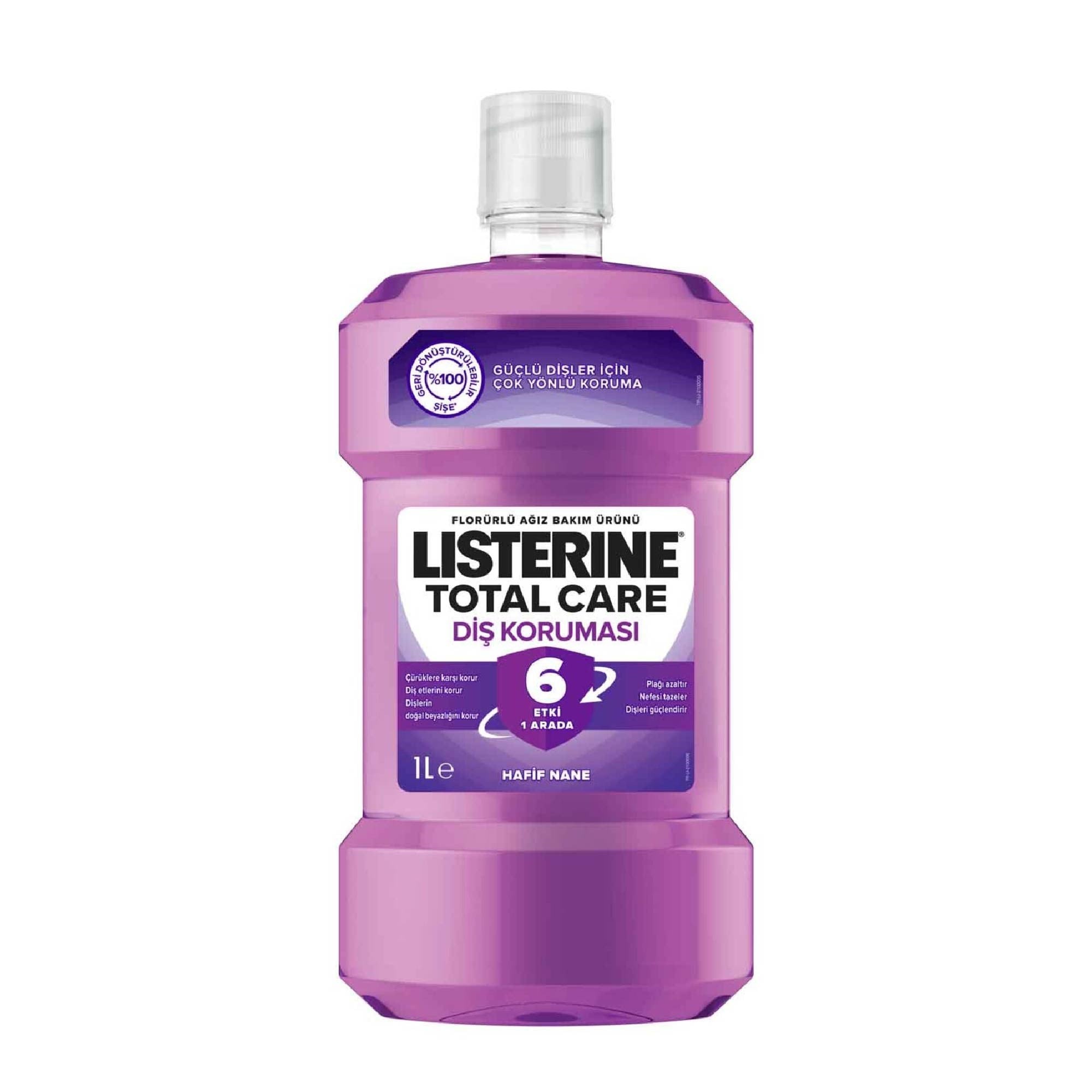 Listerine Total Care Diş Koruması Hafif Nane Florürlü 1 Litre