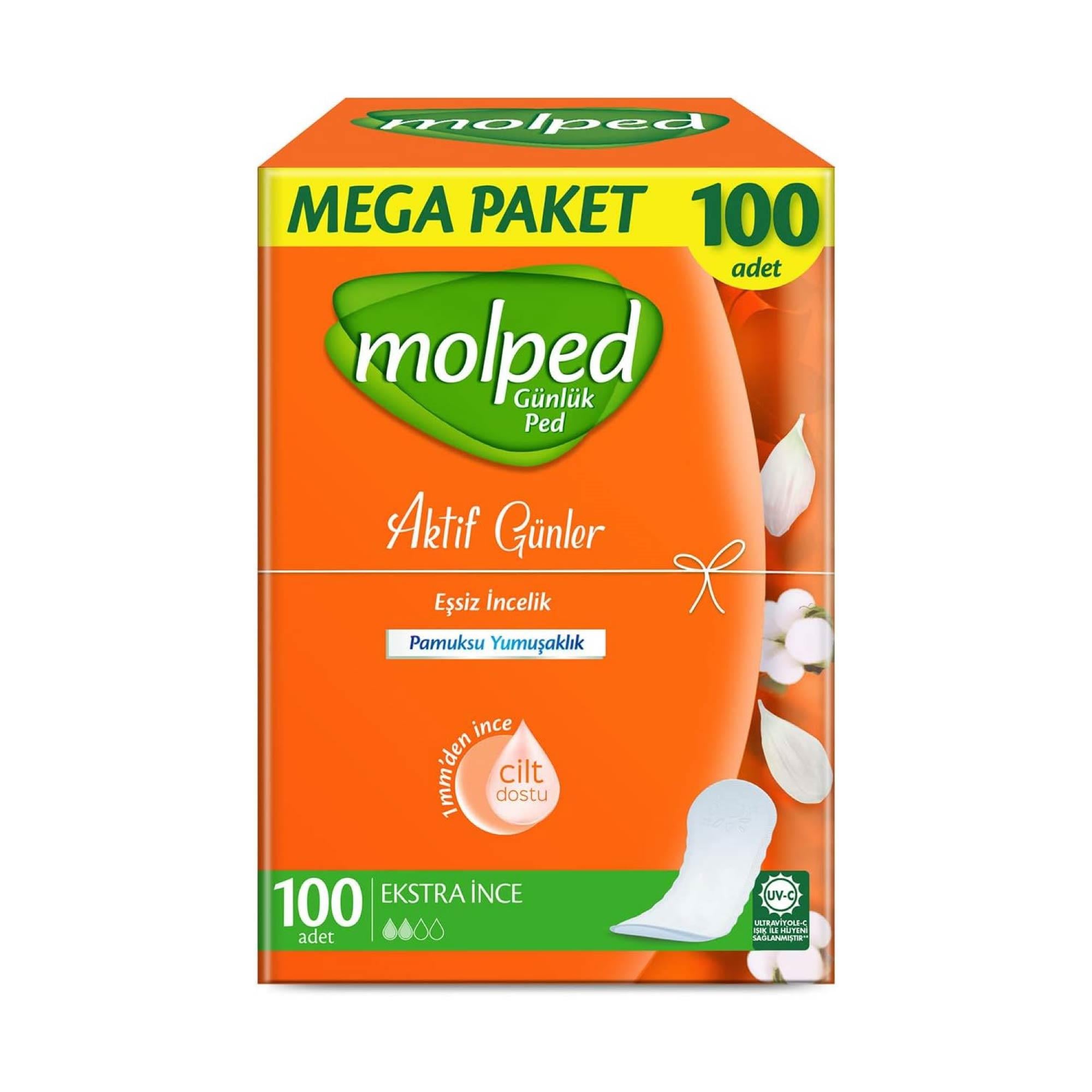 Molped Günlük Ped Aktif Günler  100 Adet