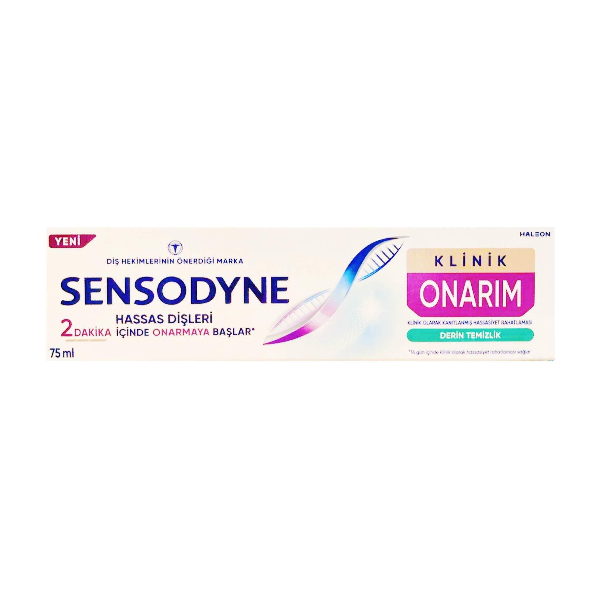 Sensodyne Diş Macunu Klinik Onarım Derin Temizlik 75 ml