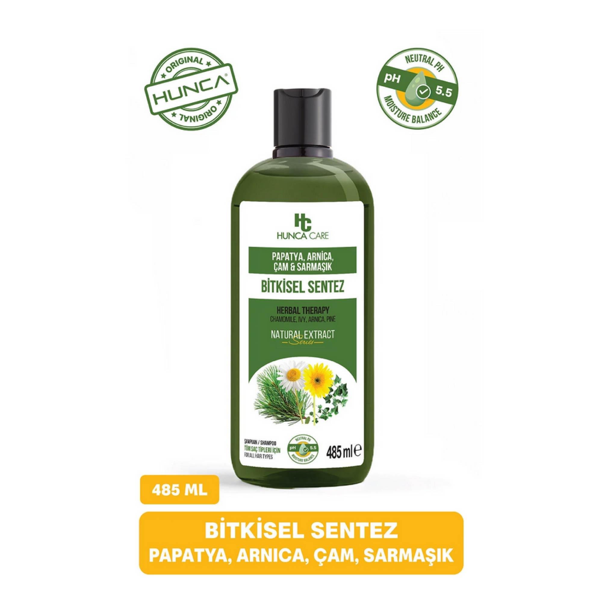 Hunca Care Papatya, Arnica, Çam ve Sarmaşık İçerikli Şampuan 485 ml