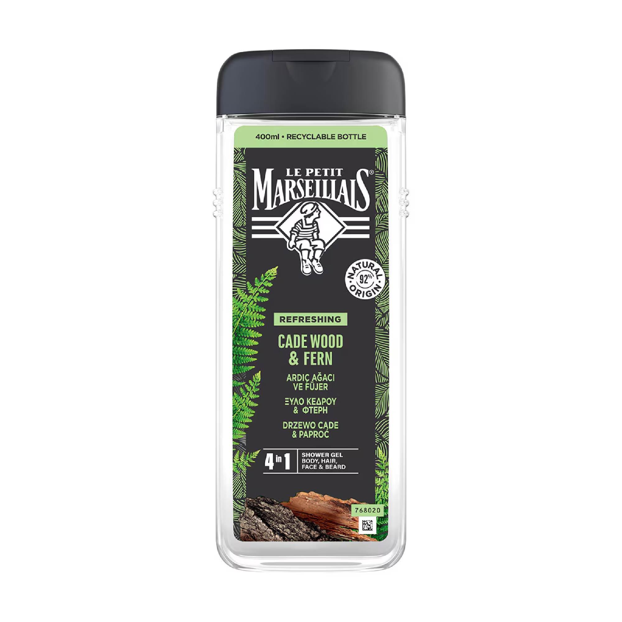 Le Petit Marseillais Nature For Men Ardıç Ağacı Ve Fujer Duş Jeli & Şampuan 400 ml