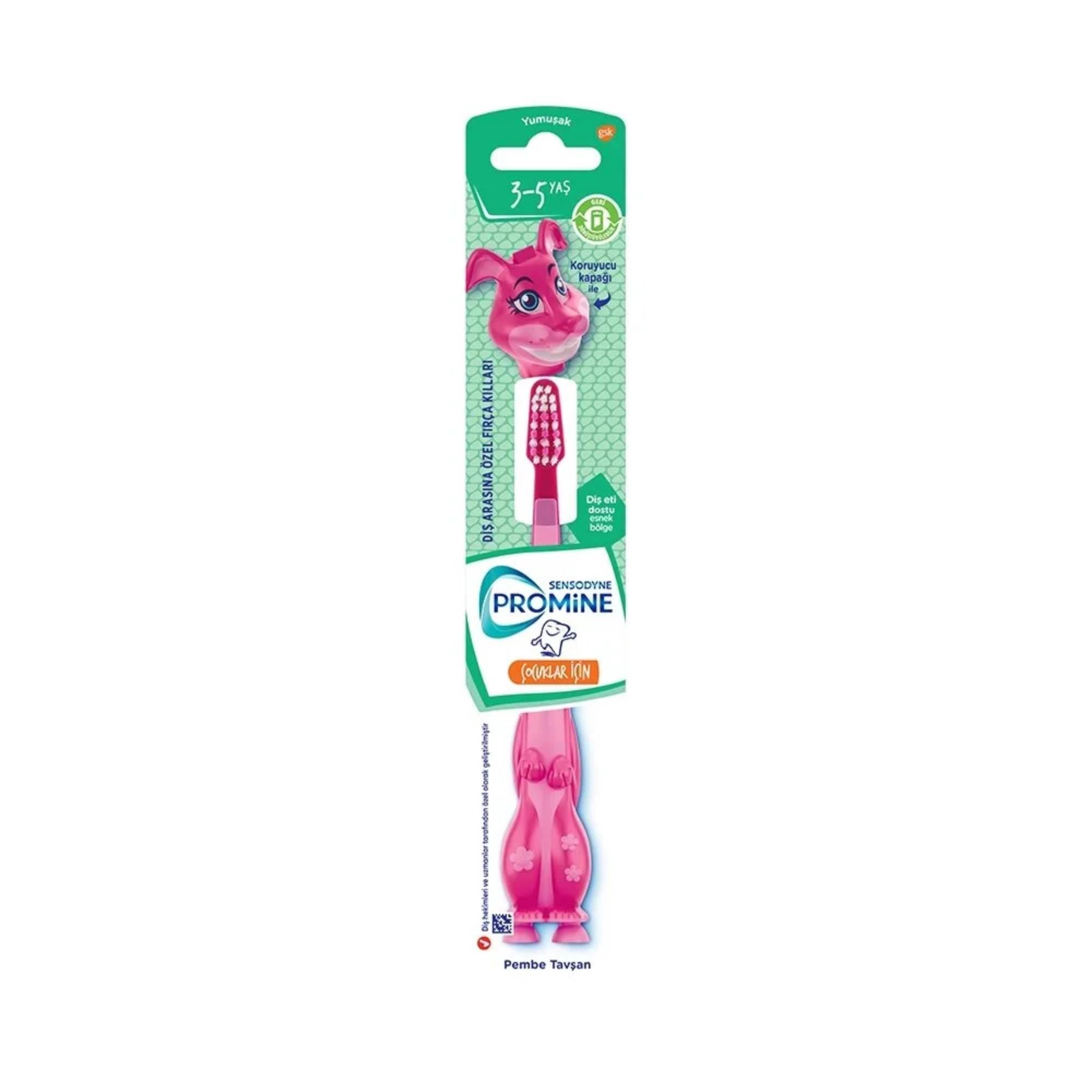 Sensodyne Promine Çocuk Diş Fırçası Pembe Tavşan Yumuşak (3-5 Yaş)	