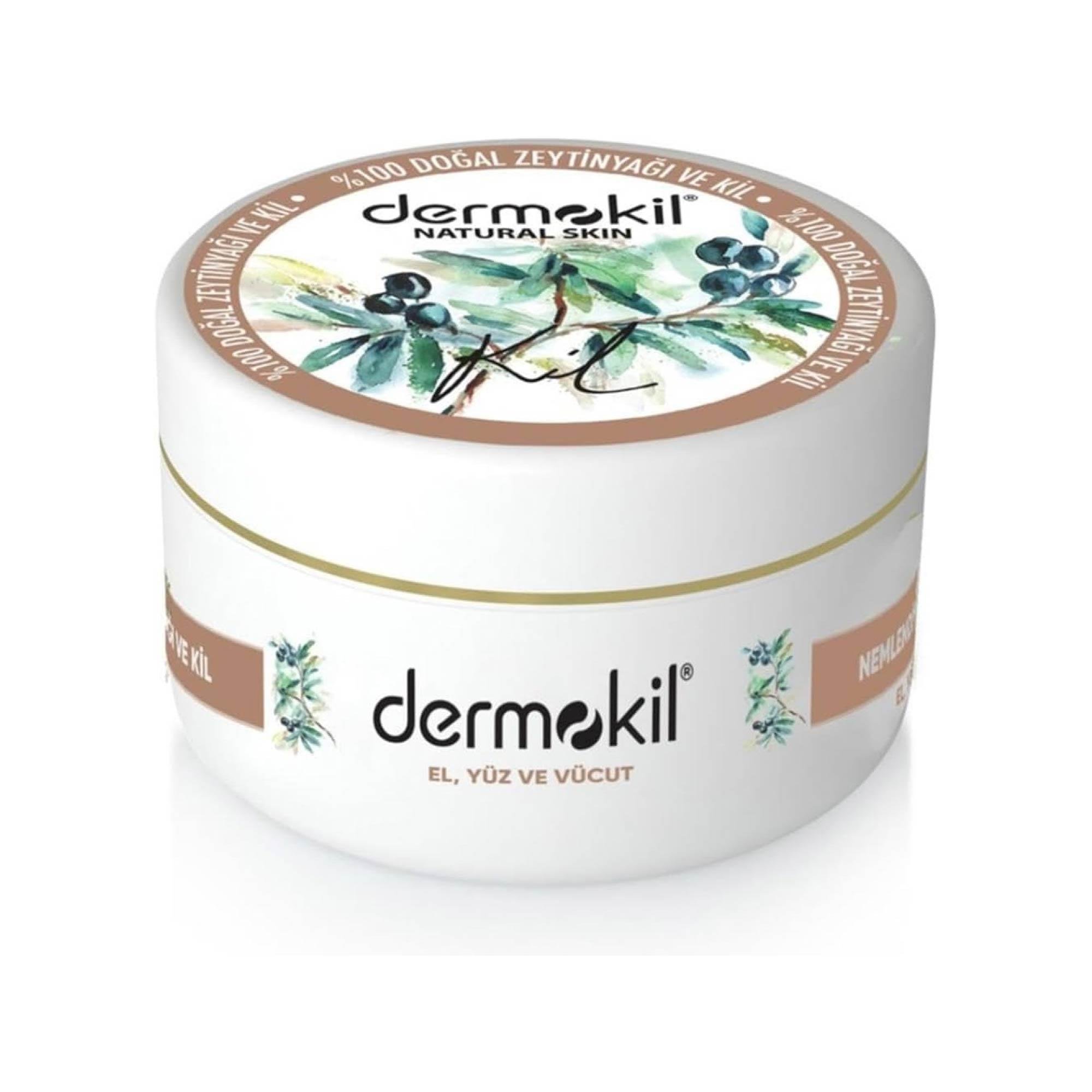 Dermokil Nemlendirici El ve Vücut Kremi Doğal Zeytinyağı & Kil 300 ml