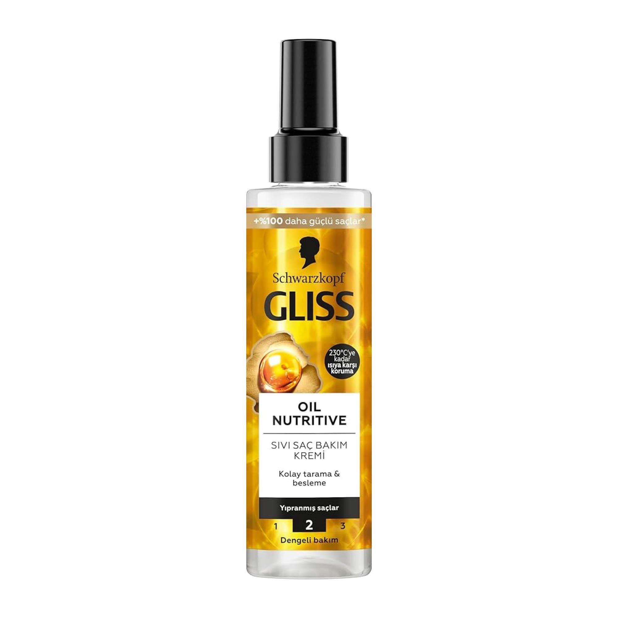 Gliss Oil Nutritive Sıvı Saç Bakım Kremi 200 ml