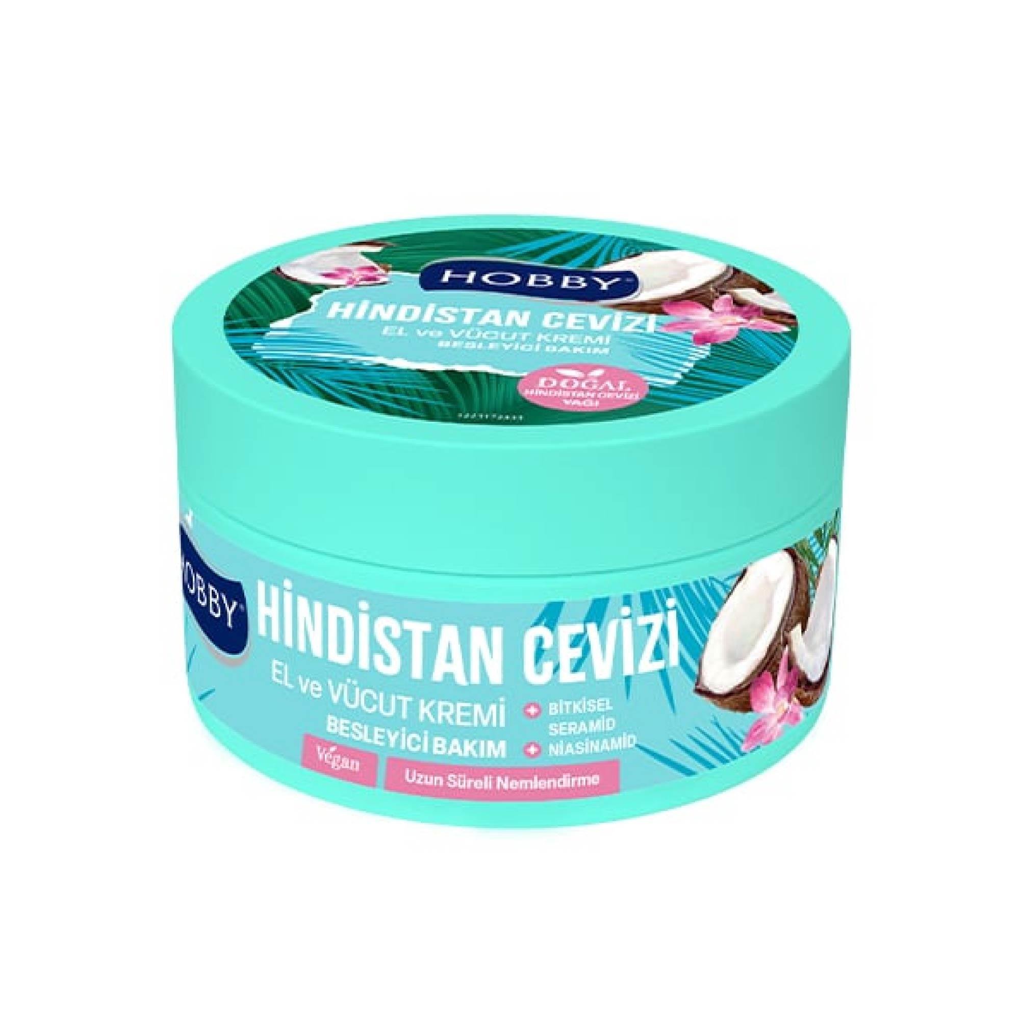 Hobby Hindistan Cevizi El Ve Vücut Kremi Besleyici Bakım 250 ml