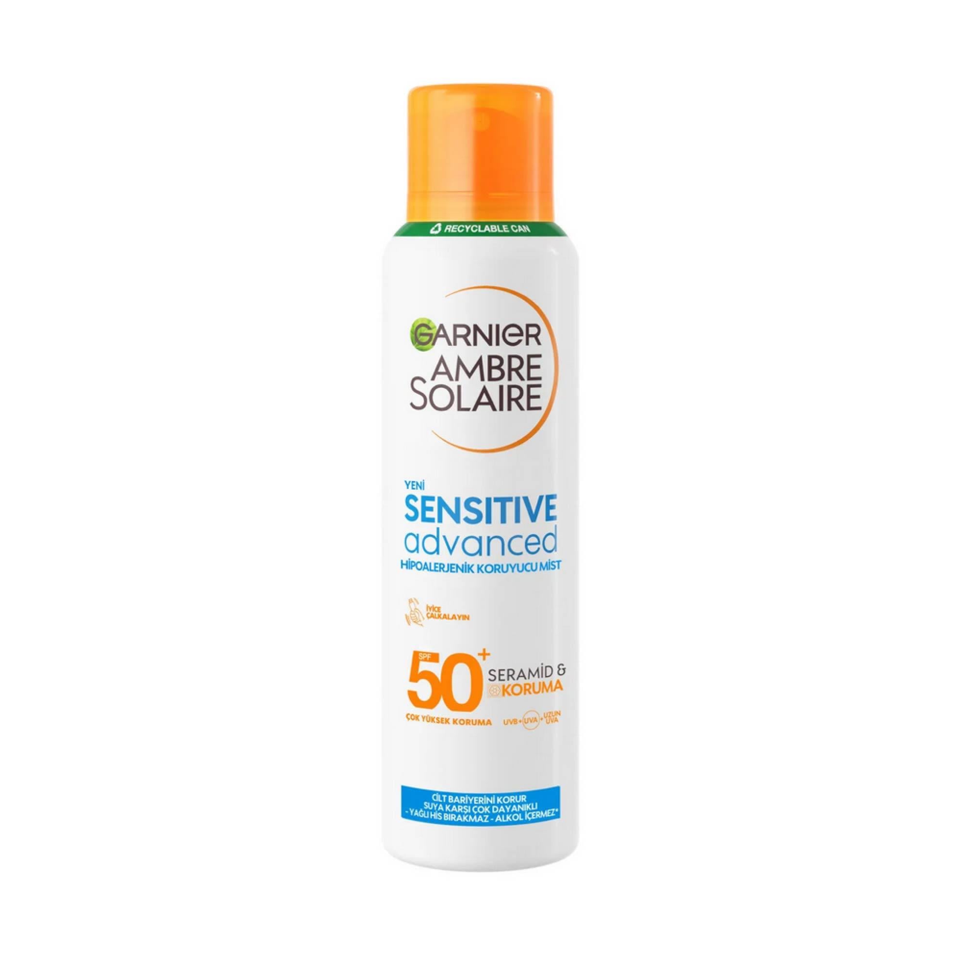 Garnier Sensitive Vücut Güneş Koruyucu Sprey 150 ml