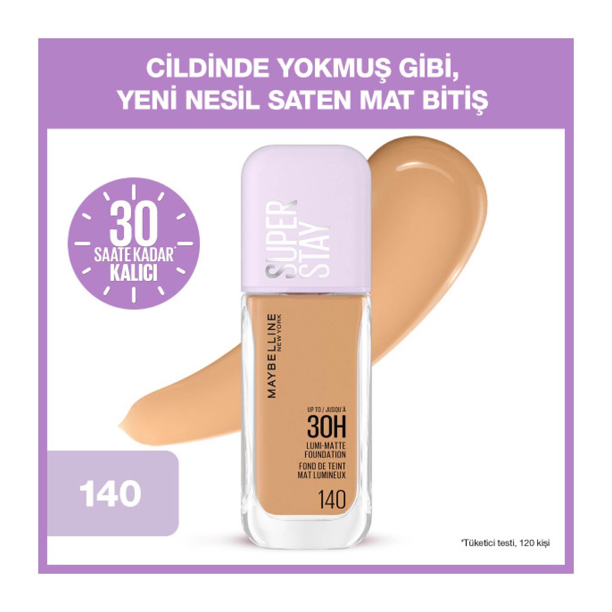 Maybelline New York Super Stay Lumi Matte Fondöten 140