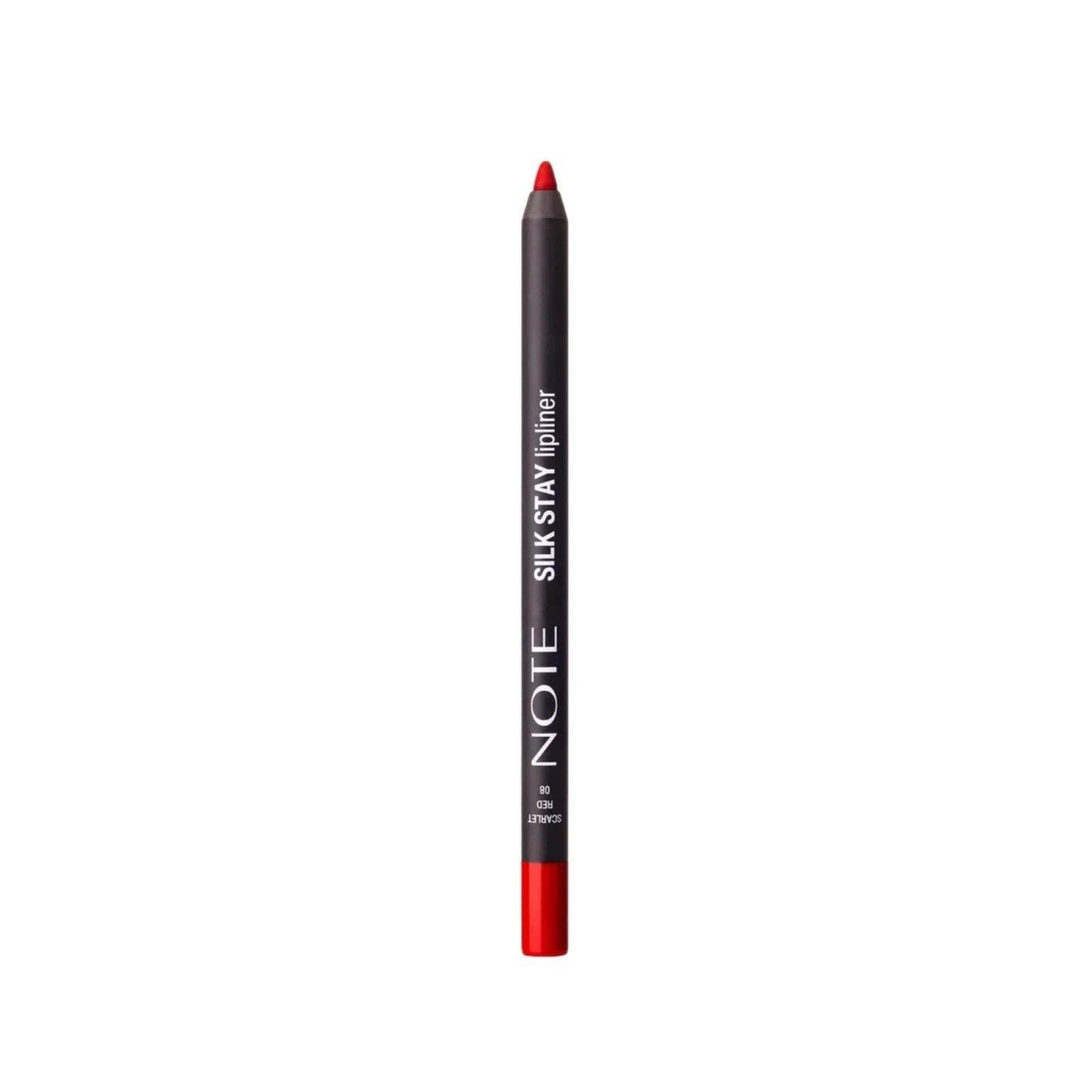 Note Silk Stay Lipliner 08 Scarlet Red 
