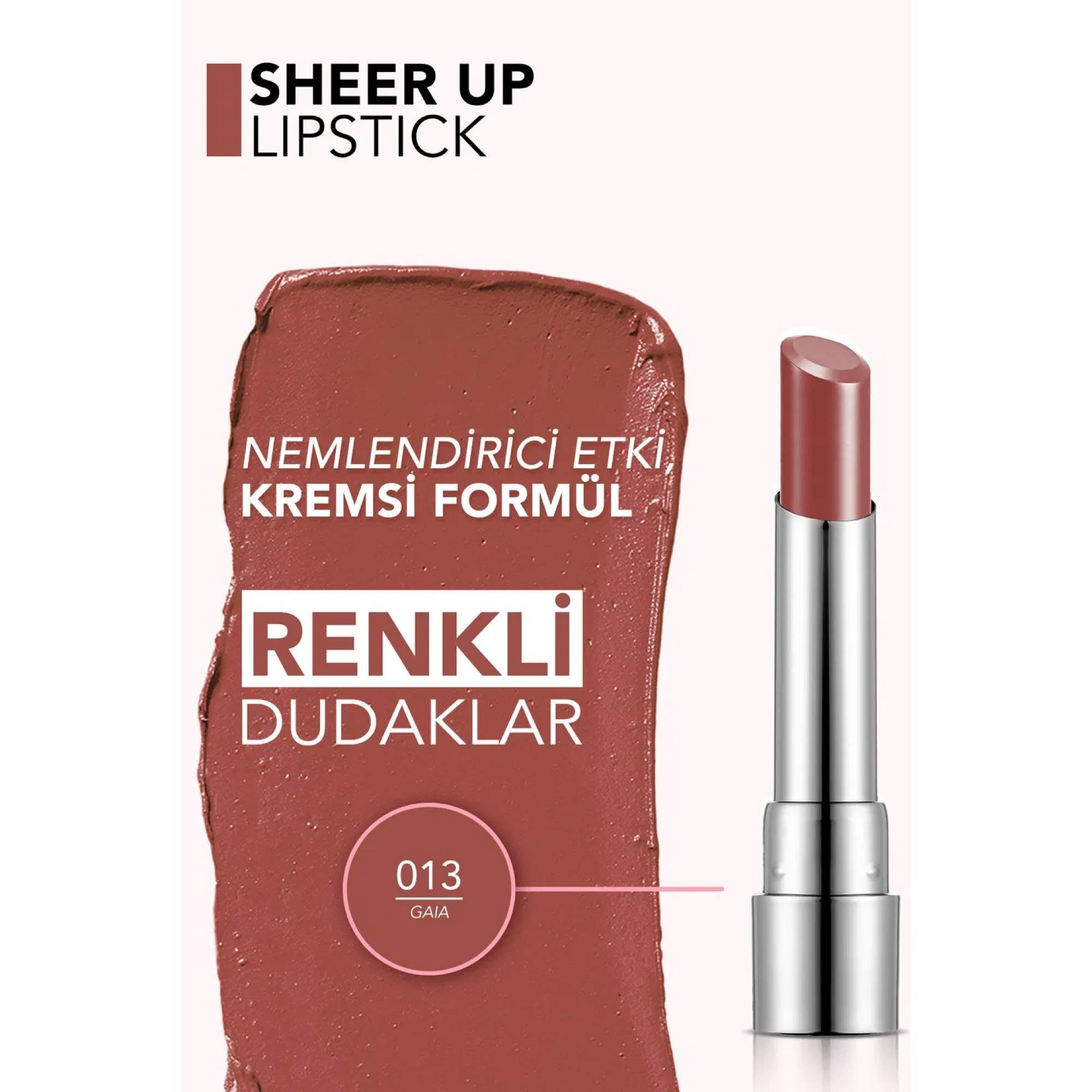 Flormar Sheer Up Lipstick 013 Gaia