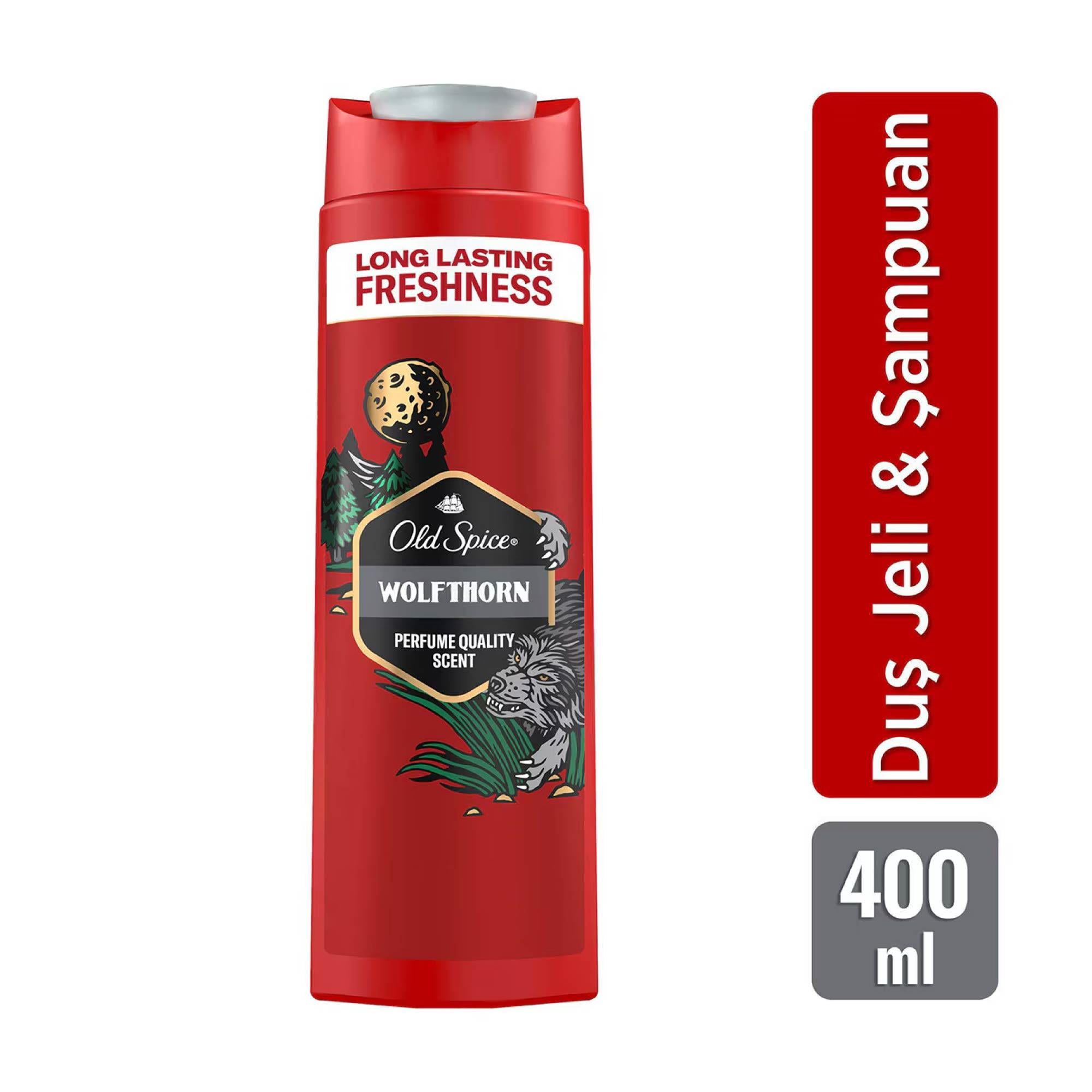 Old Spice Duş Jeli ve Şampuan Wolfthorn 400 ml