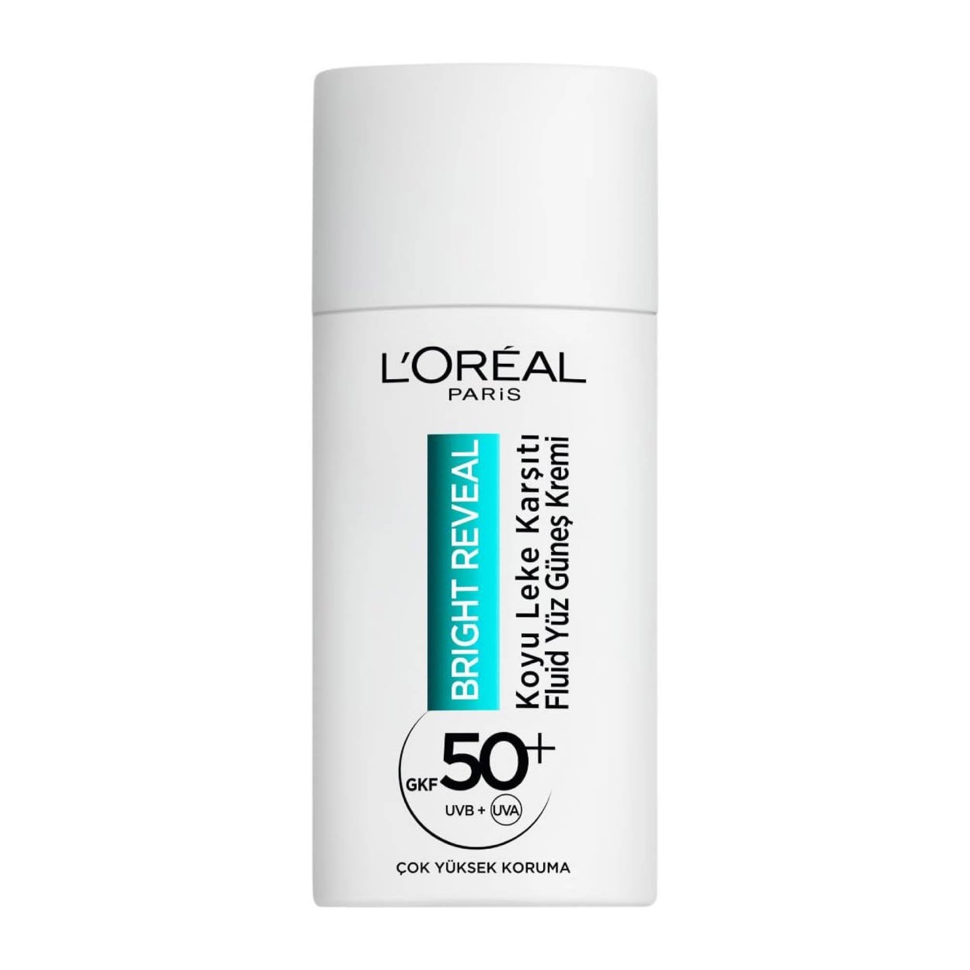 Loreal Paris Bright Reveal Yüz Güneş Kremi Koyu Leke Karşıtı Fluid Spf +50 50 ml