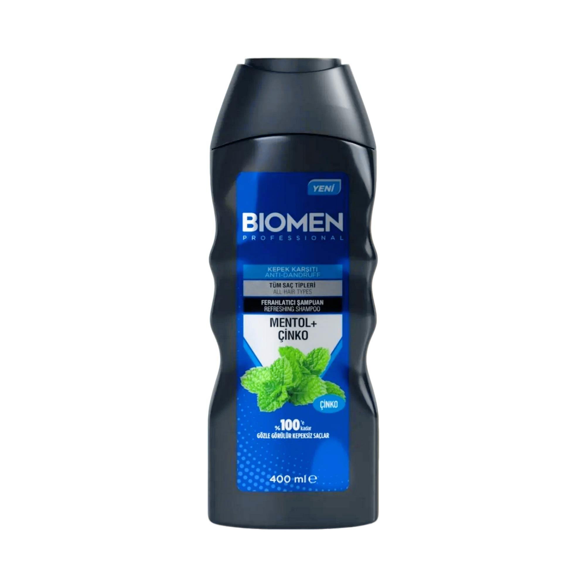 Biomen Mentol Çinko Kepek Karşıtı Ferahlatıcı Şampuan 400ml