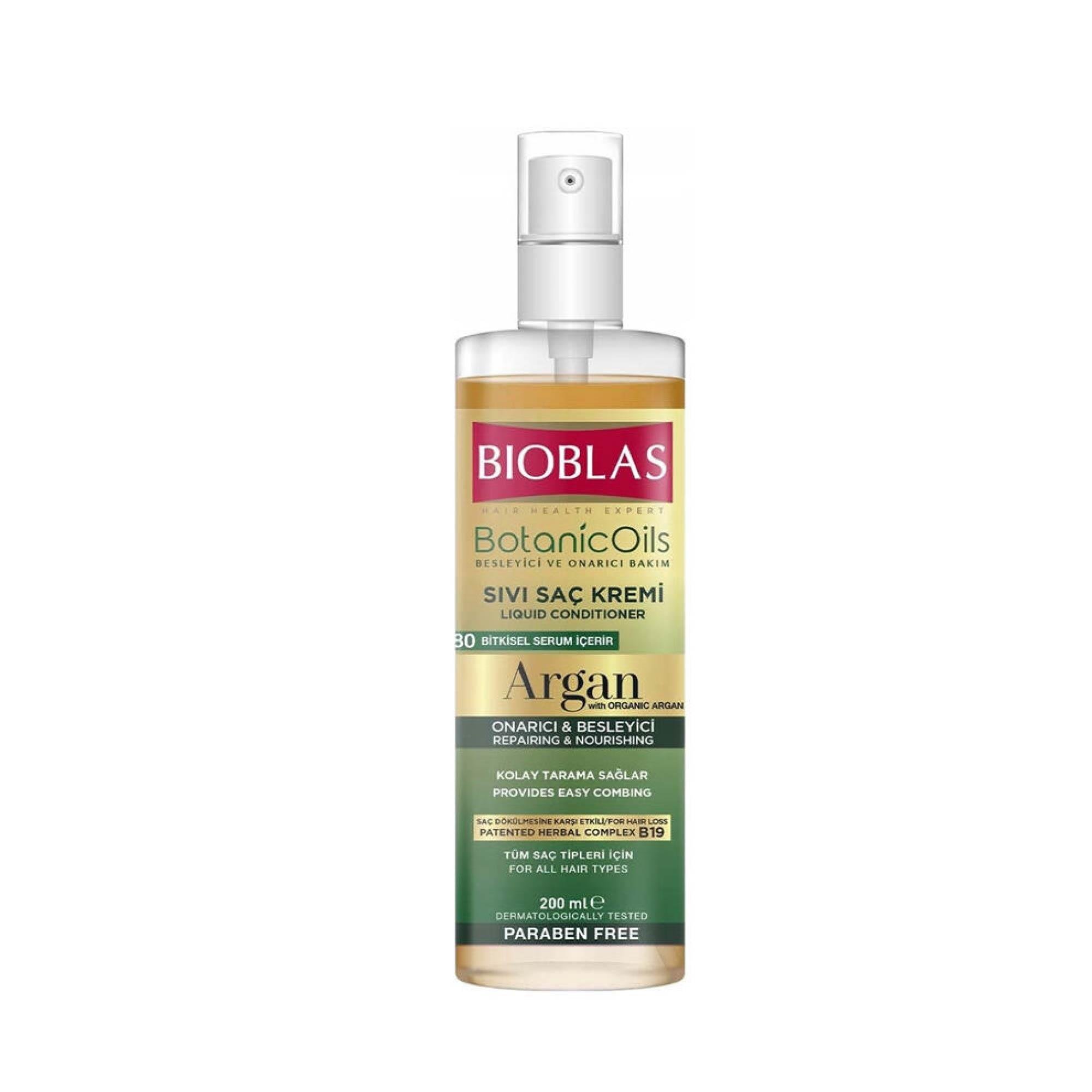 Bioblas Botanic Oils Besleyici ve Onarıcı Argan Yağlı Sıvı Saç Kremi 200ml