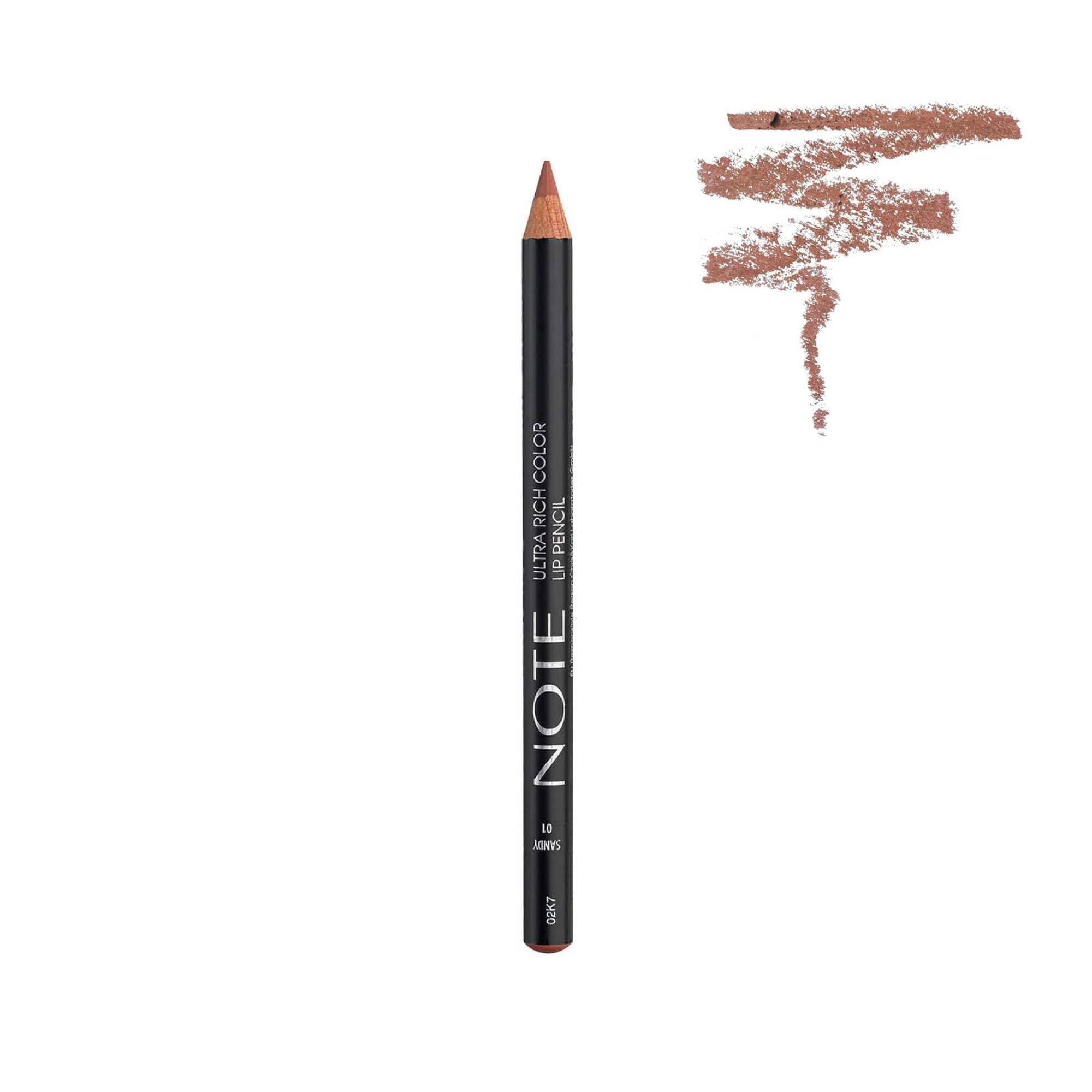 Note Ultra Rich Color Lip Pencil Dudak Kalemi 01 Sandy