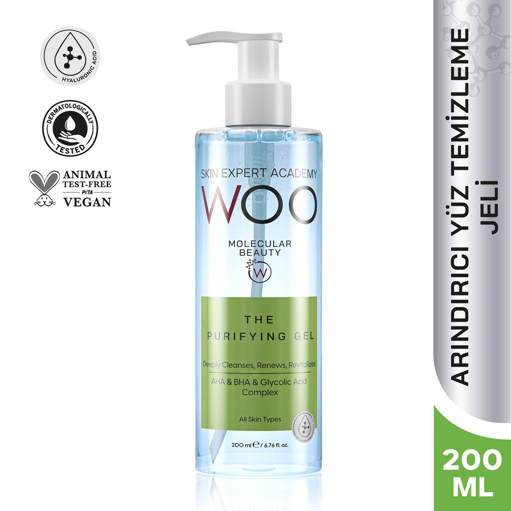 Woo Purifying Arındırıcı Yüz Temizleme Jeli 200 ml.