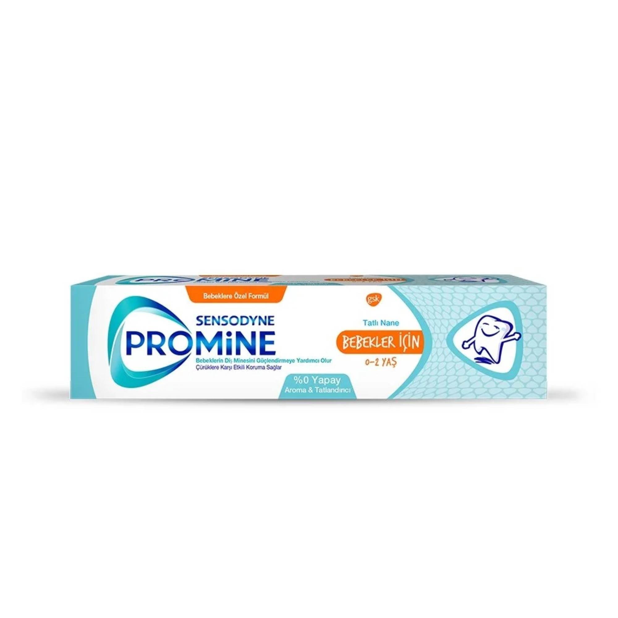 Sensodyne Promine Bebek Diş Macunu Tatlı Nane (0-2 Yaş) 50 ml